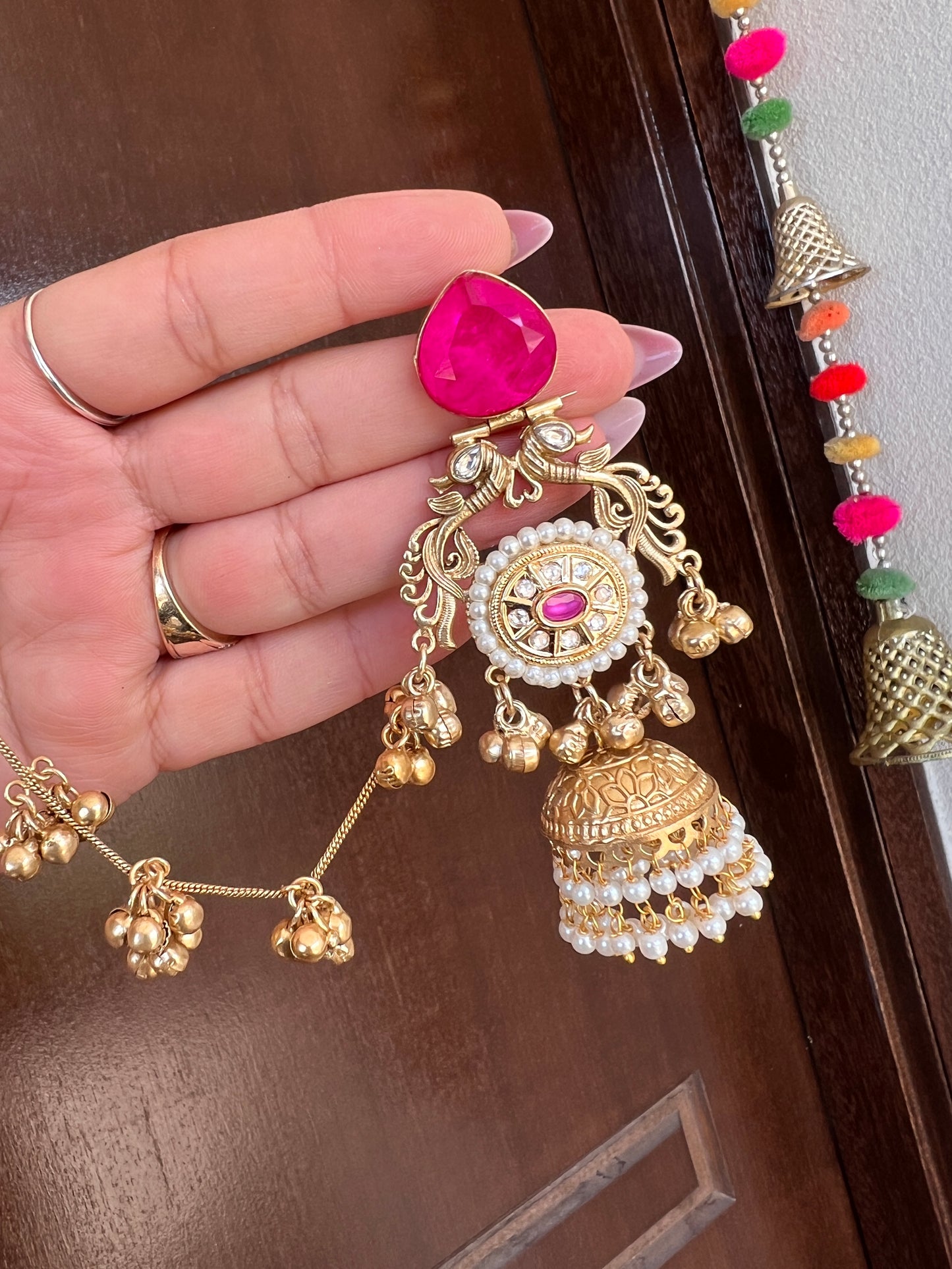 Sehar Kashmiri earrings with sahara