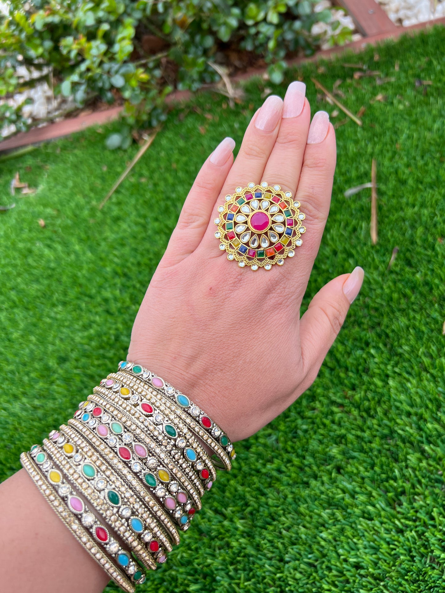 Ritvika coloured ring