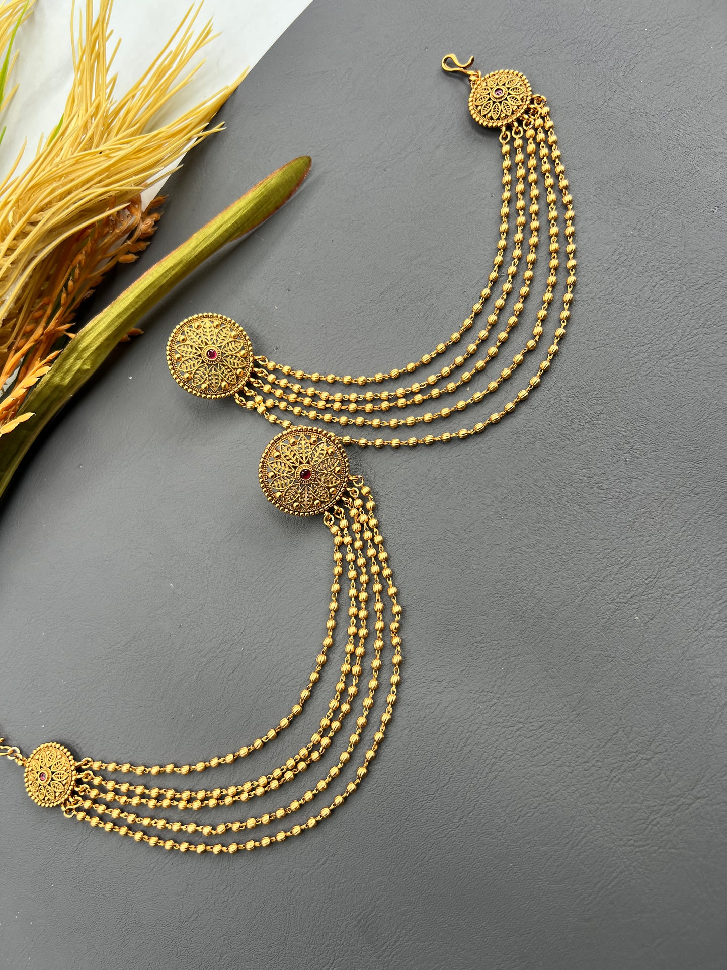 Saahiba stus with ear chains