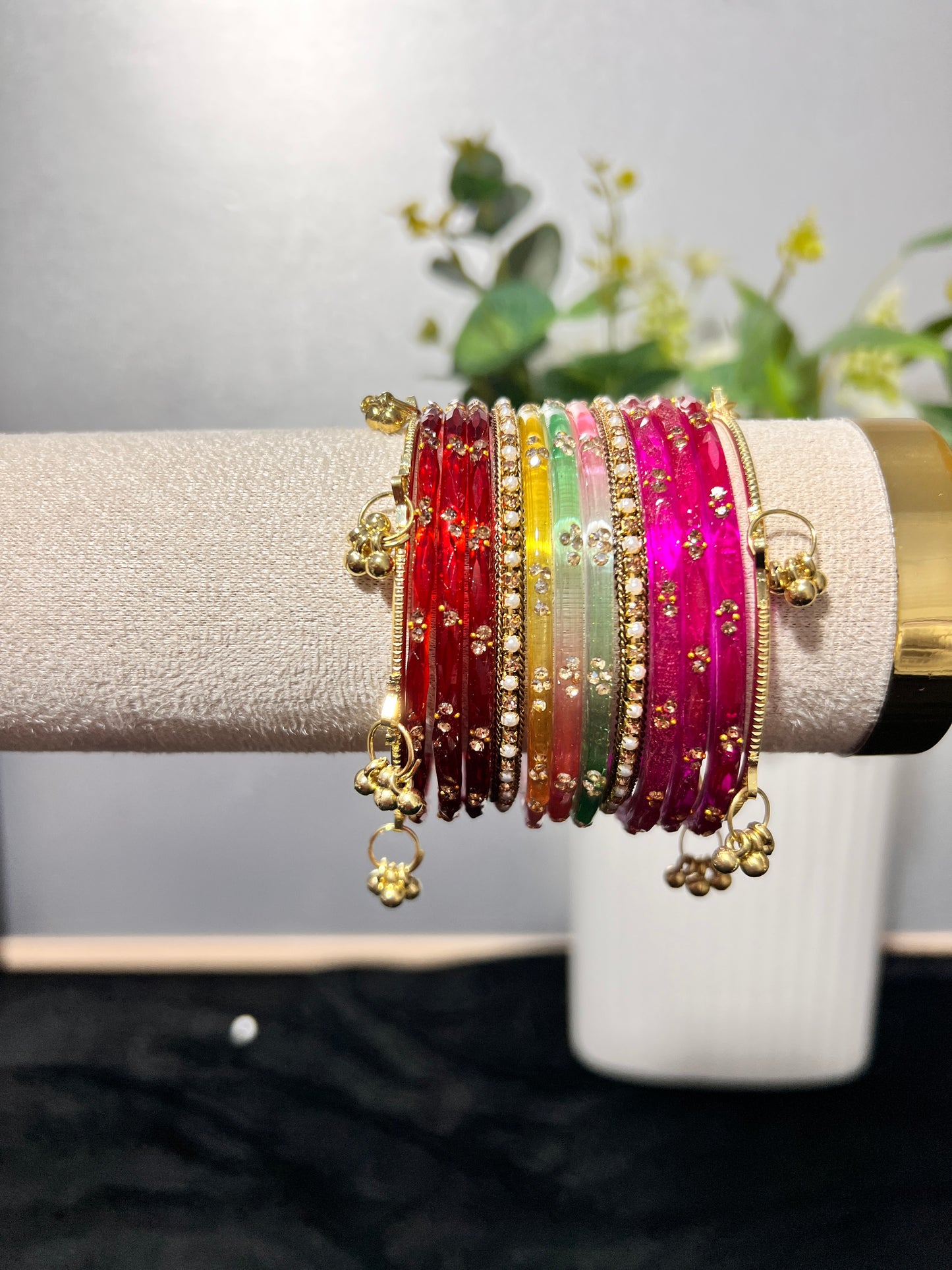 Coloured Kashmiri bangles