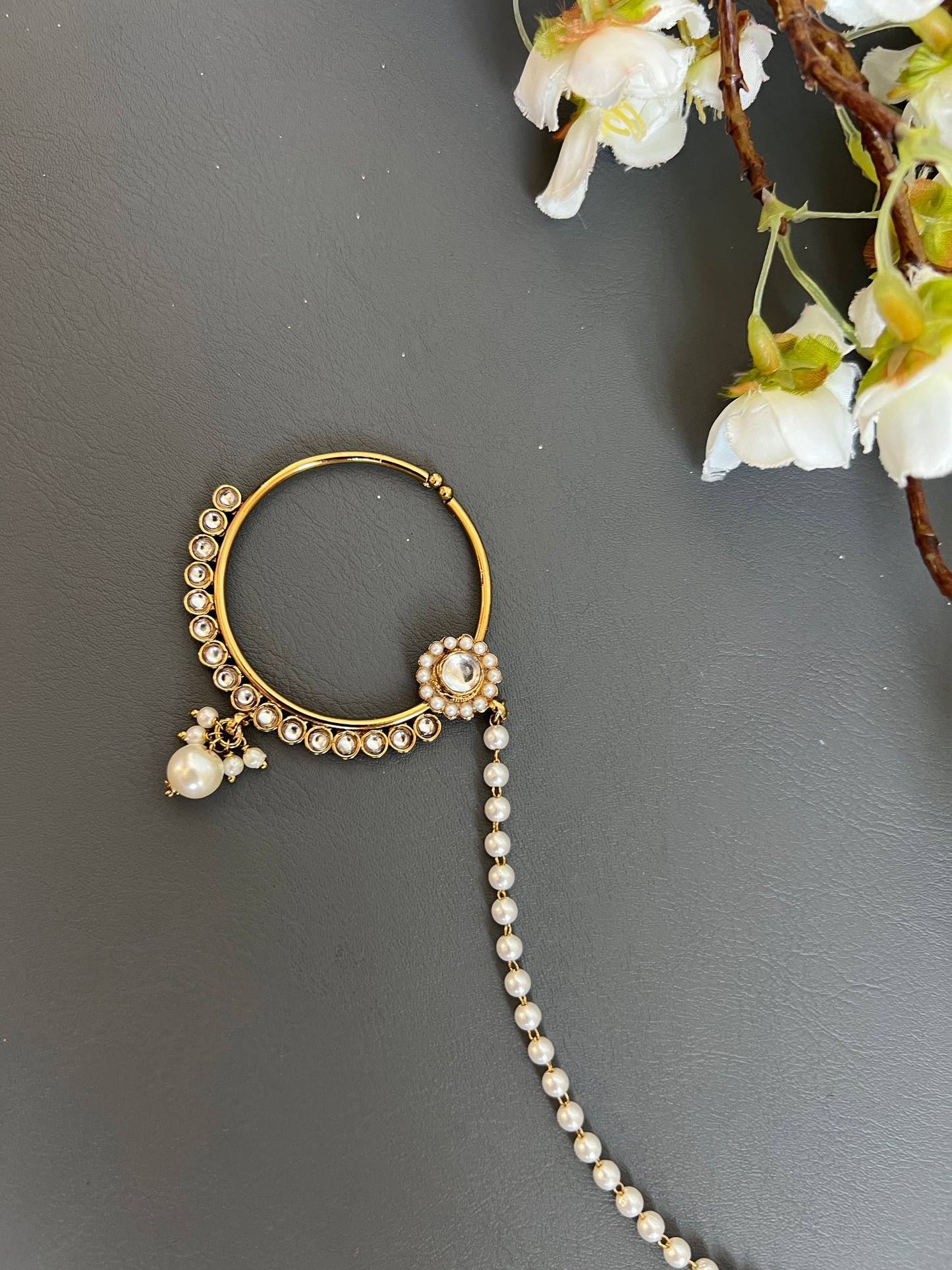 Ishani antique look nose ring