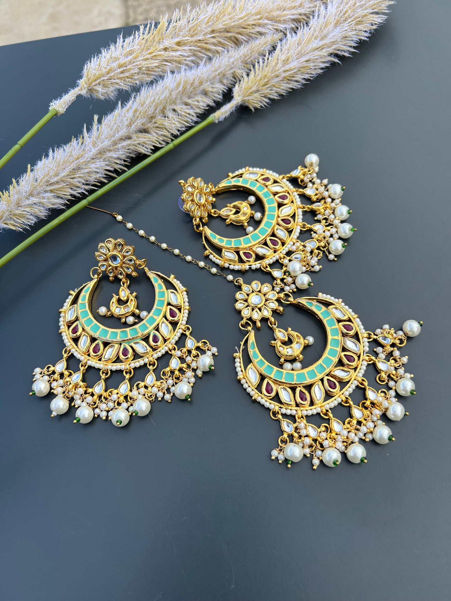 Aman earrings & tikka