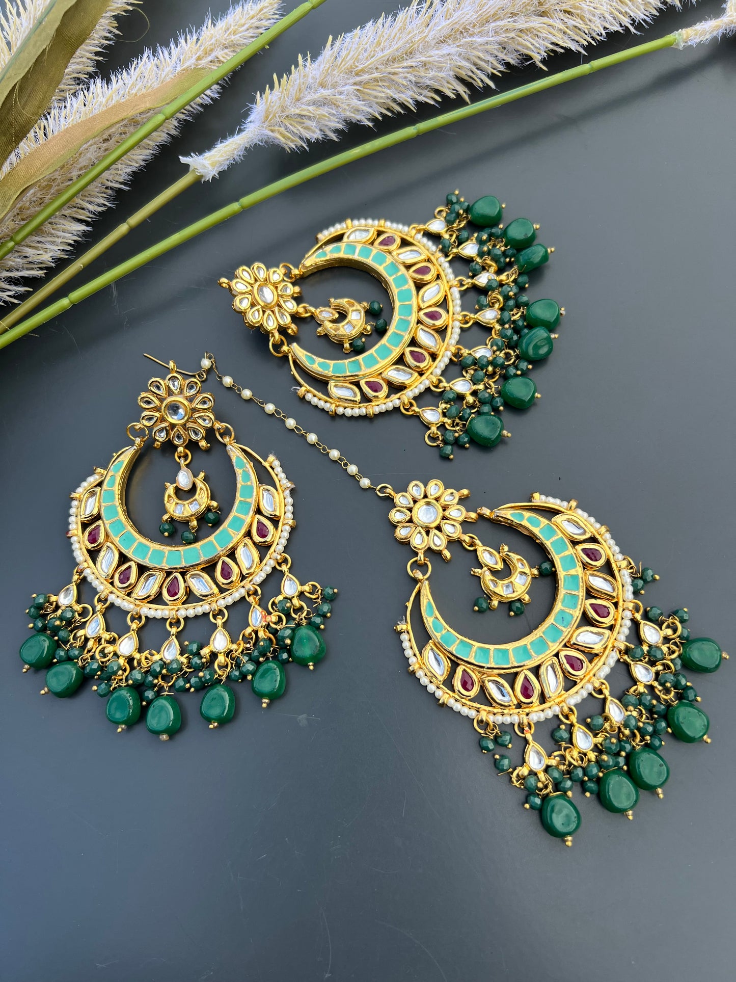 Aman earrings & tikka