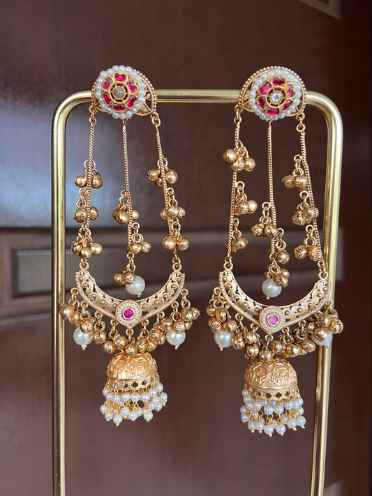 Ruhi Kashmiri long earrings