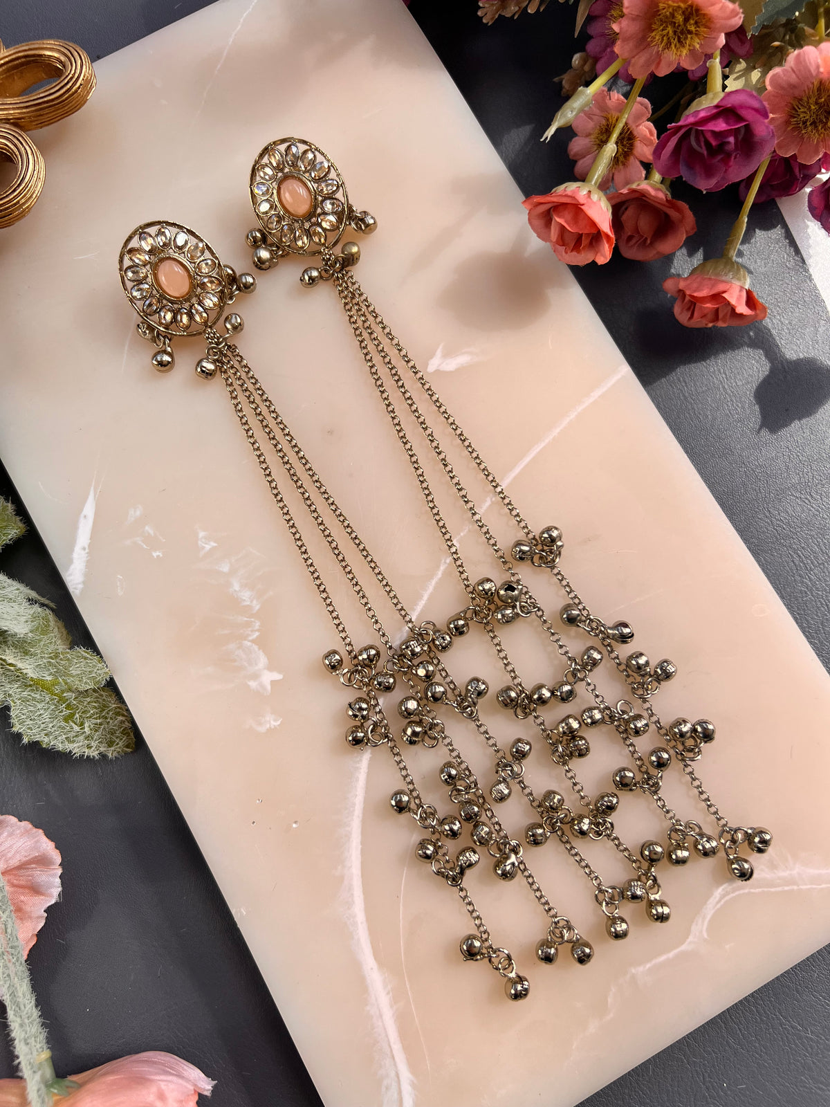 Nabhya Kashmiri long earrings