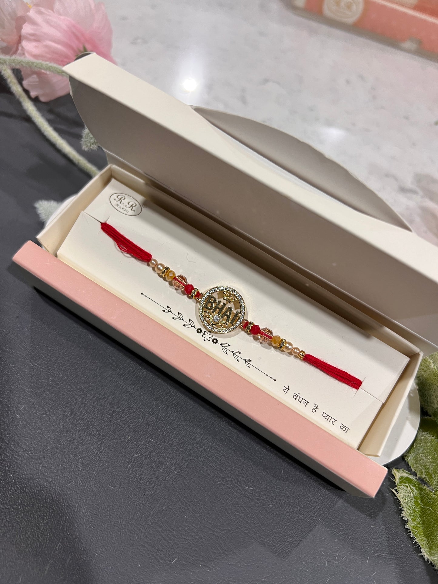 Premium Bhai American diamond rakhi