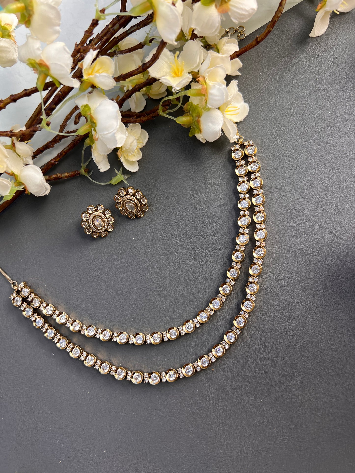 Reema uncut kundan necklace set