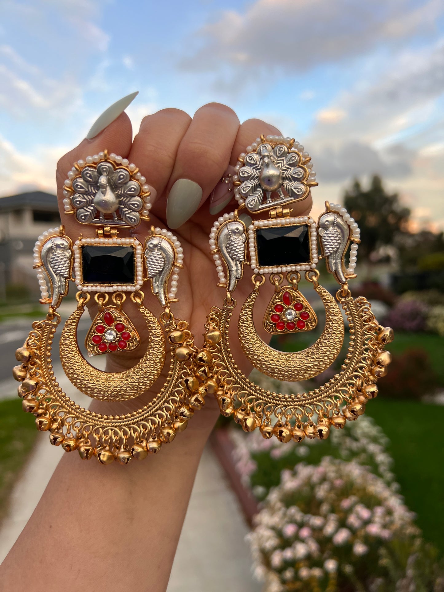 Suhana Kashmiri oversize earrings