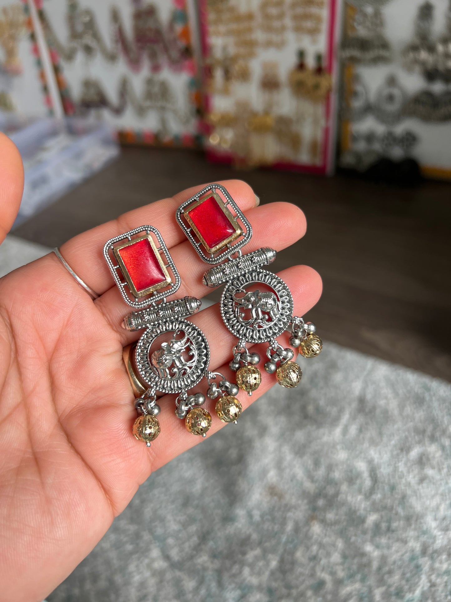 German silver earrings