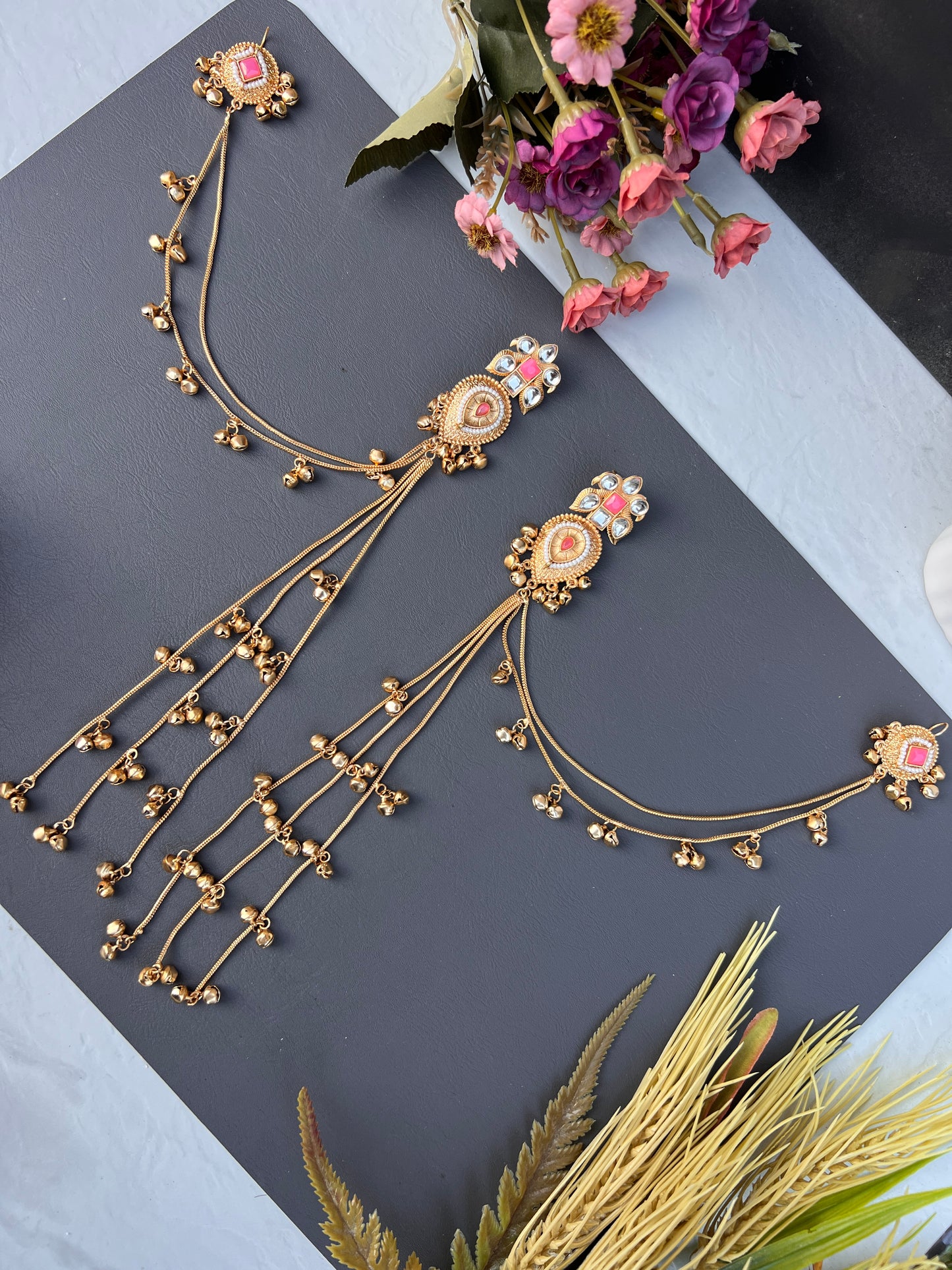 Prakshi long Kashmiri earrings