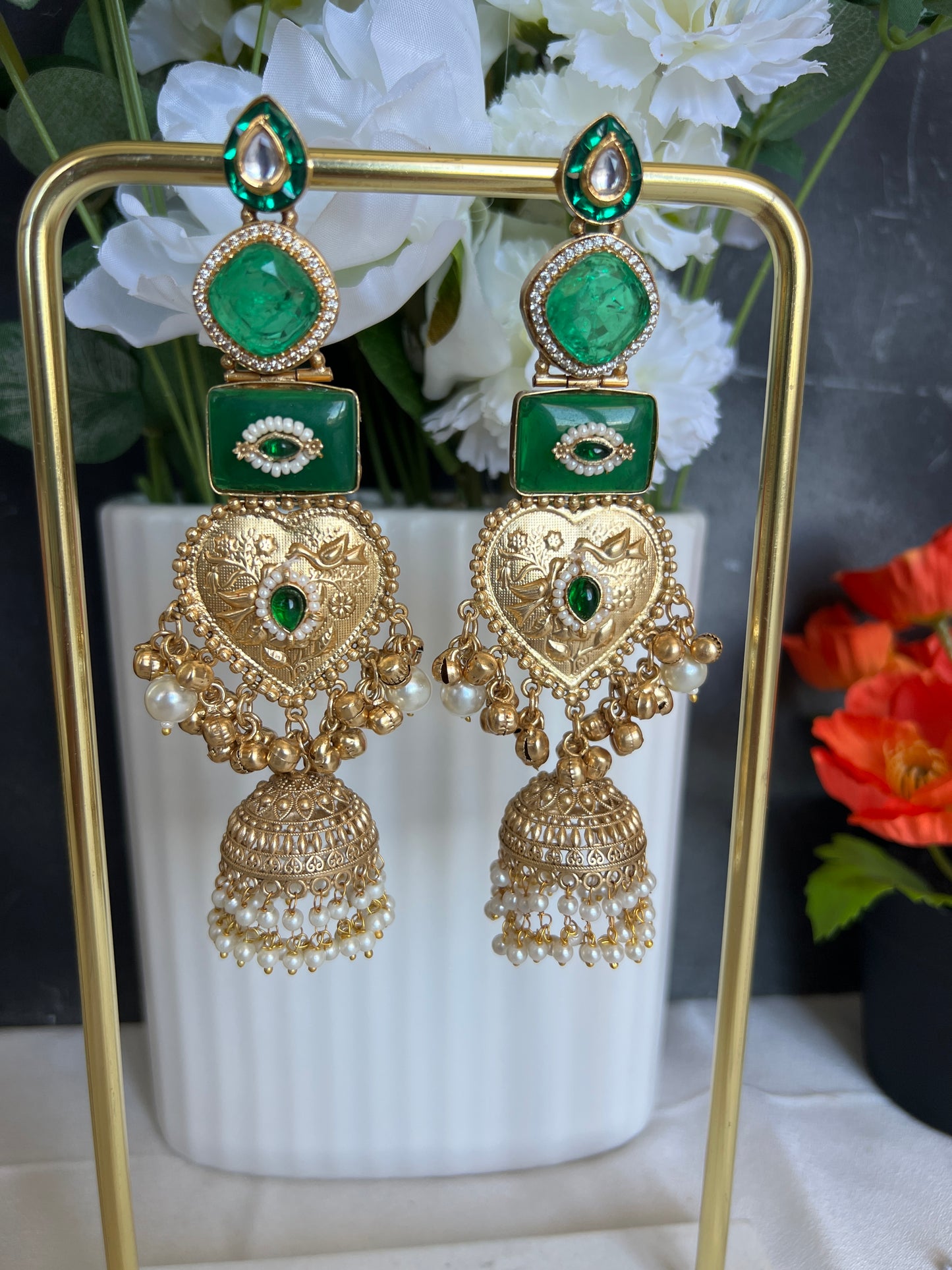 Inara Kashmiri long earrings