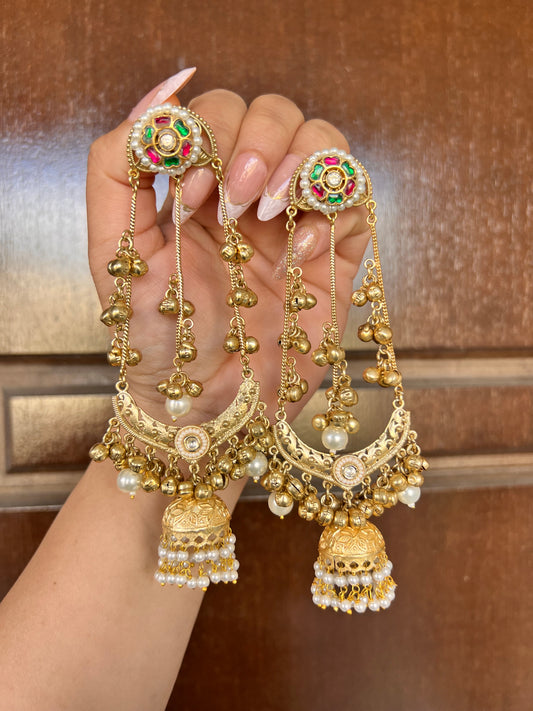 Ruhi Kashmiri long earrings