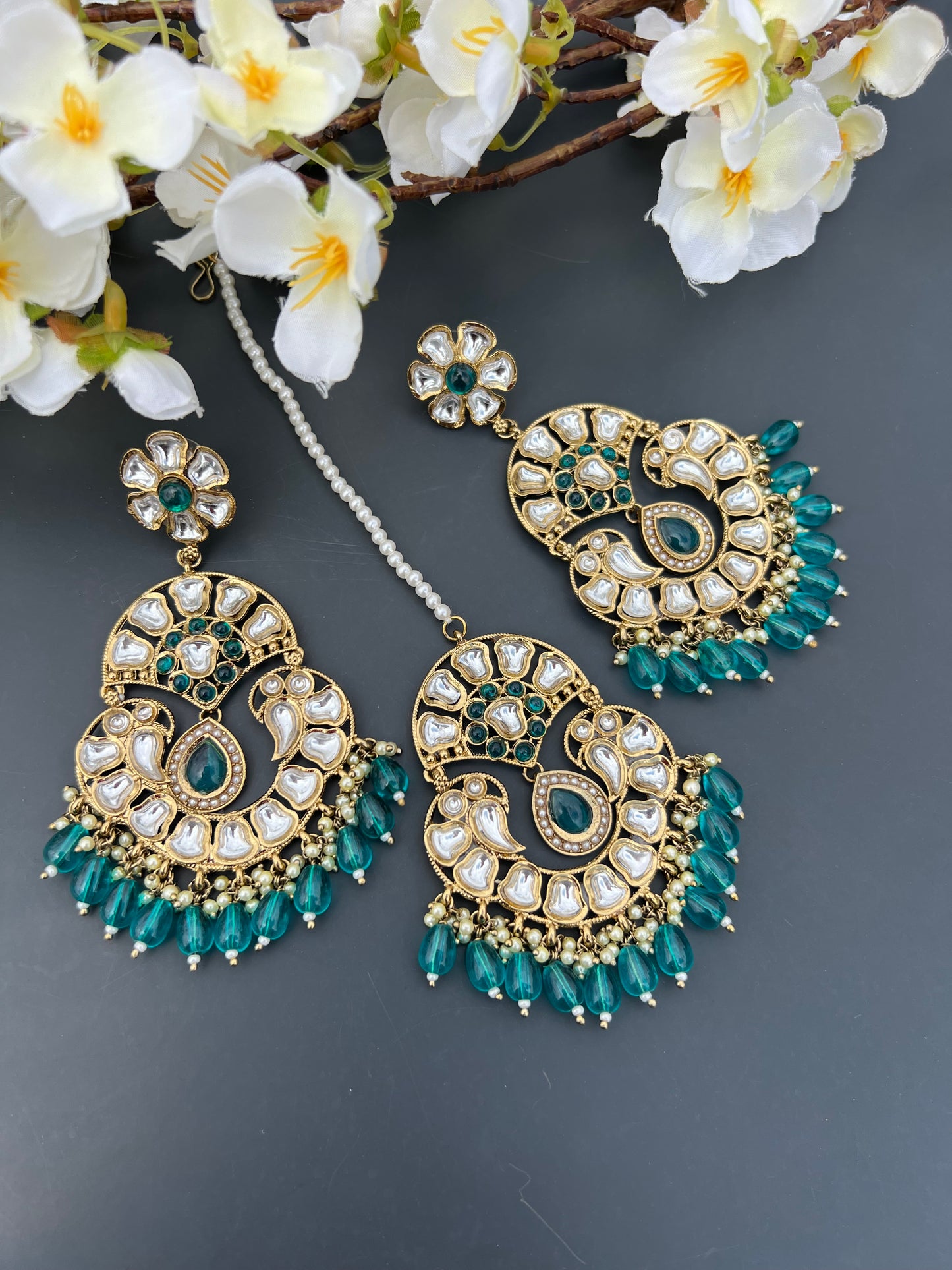 Nitika earrings tikka set