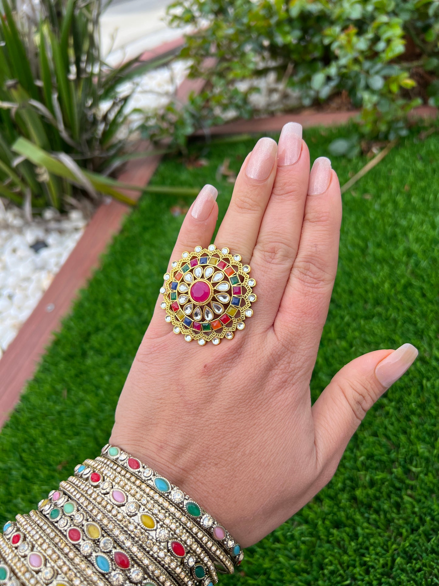 Ritvika coloured ring