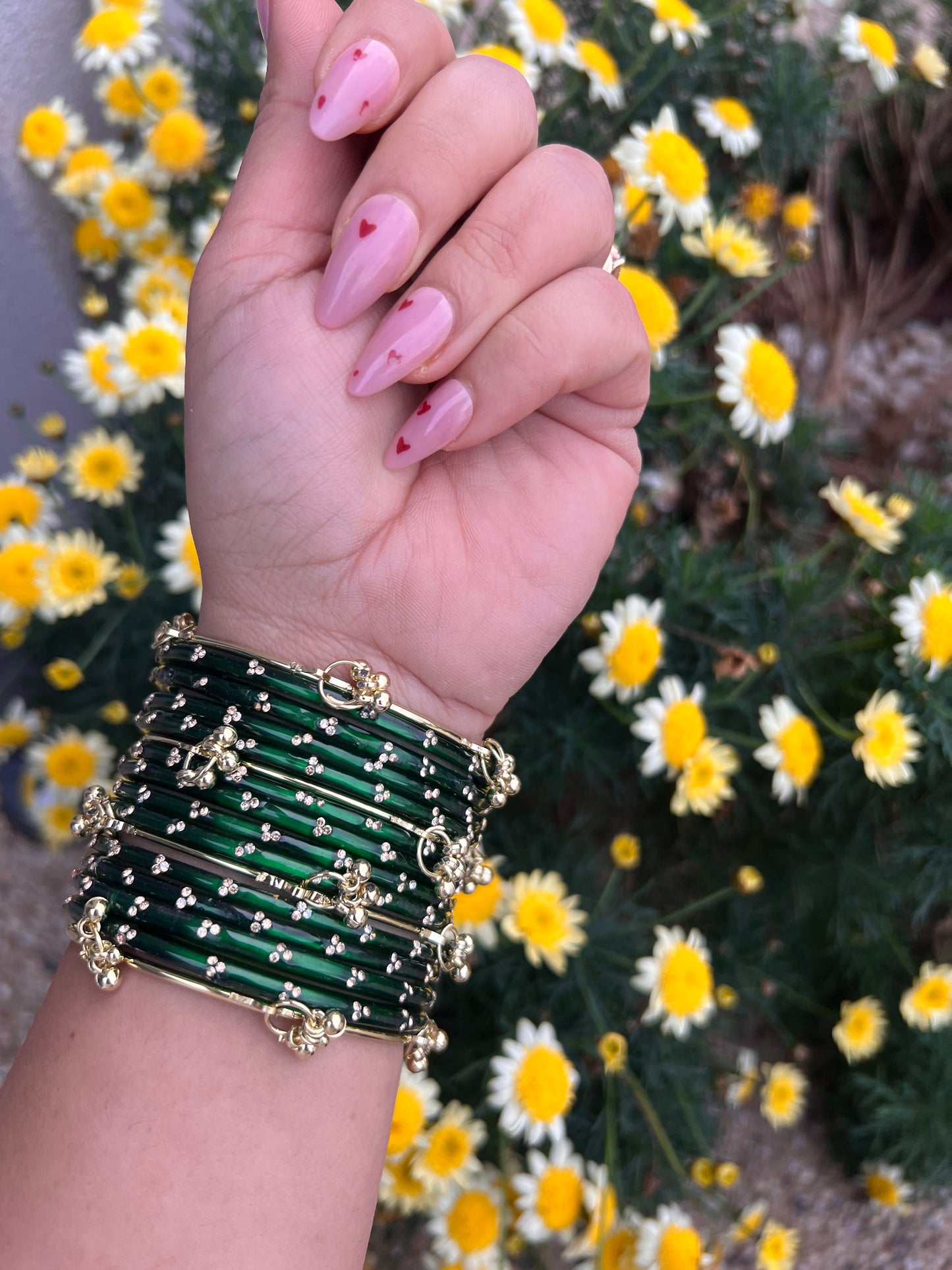 Emerald Kashmiri bangles