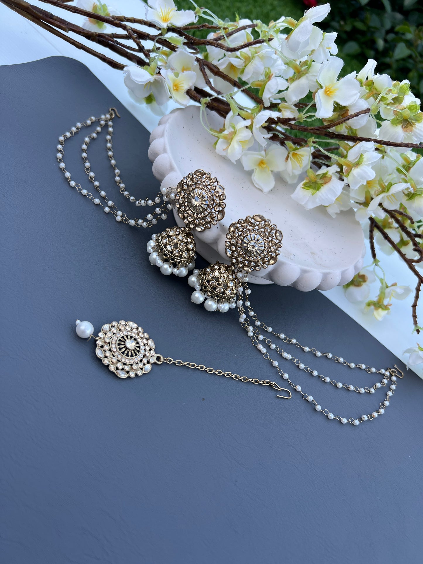Shiza earring & tikka set