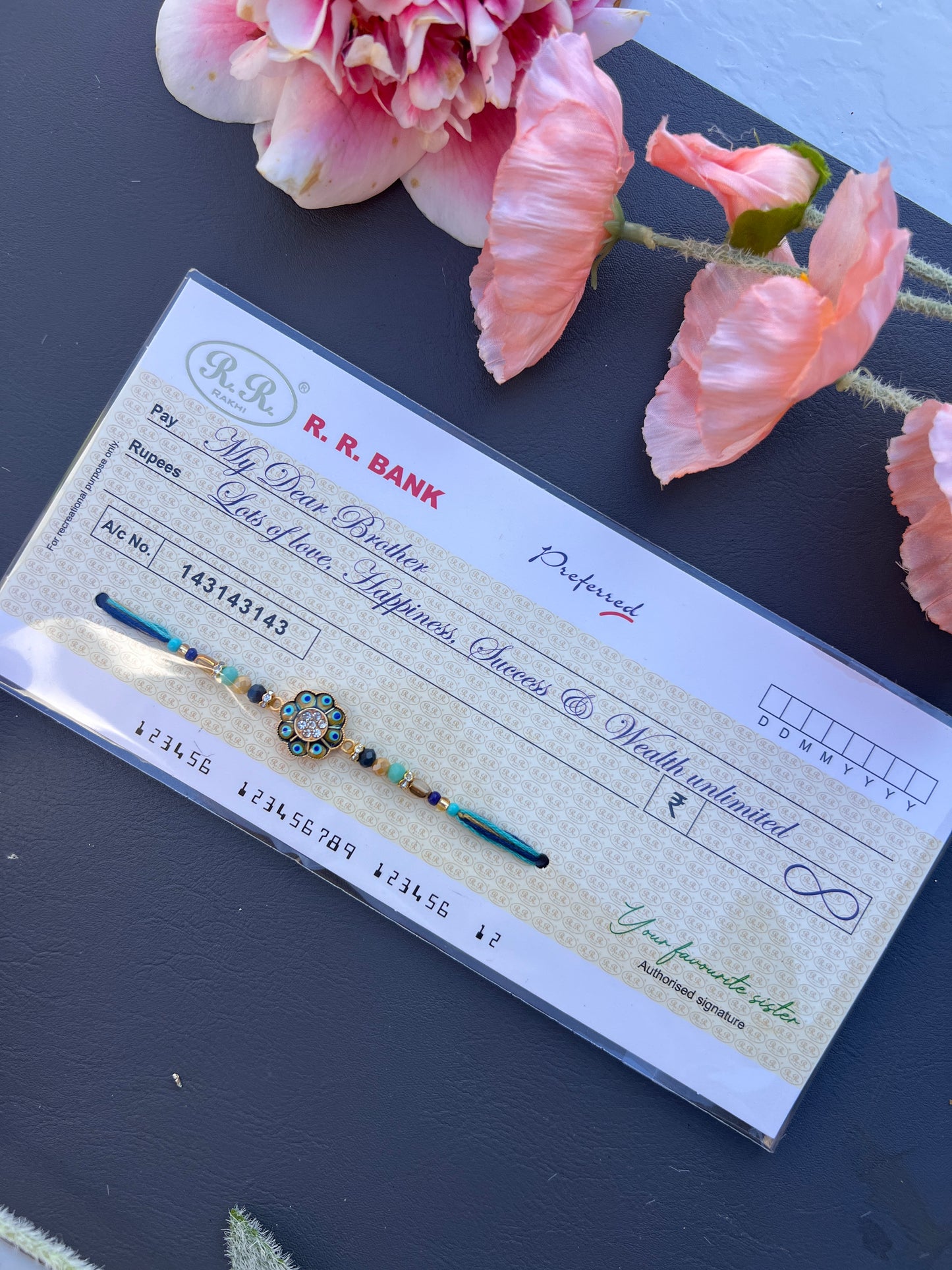 Eveil eye cheque rakhi