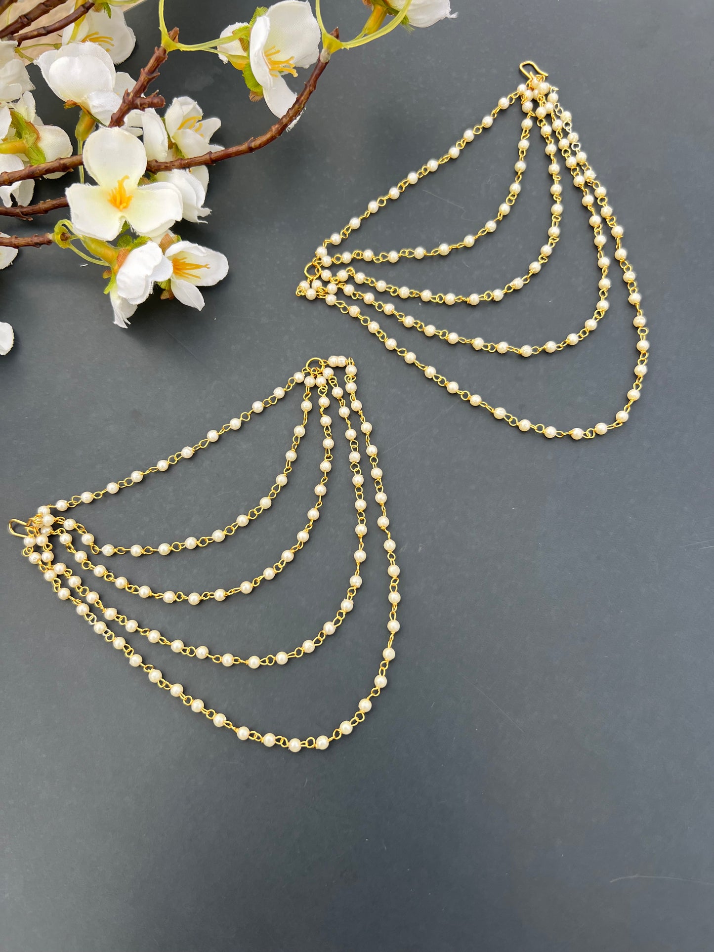 Five layers ear chains