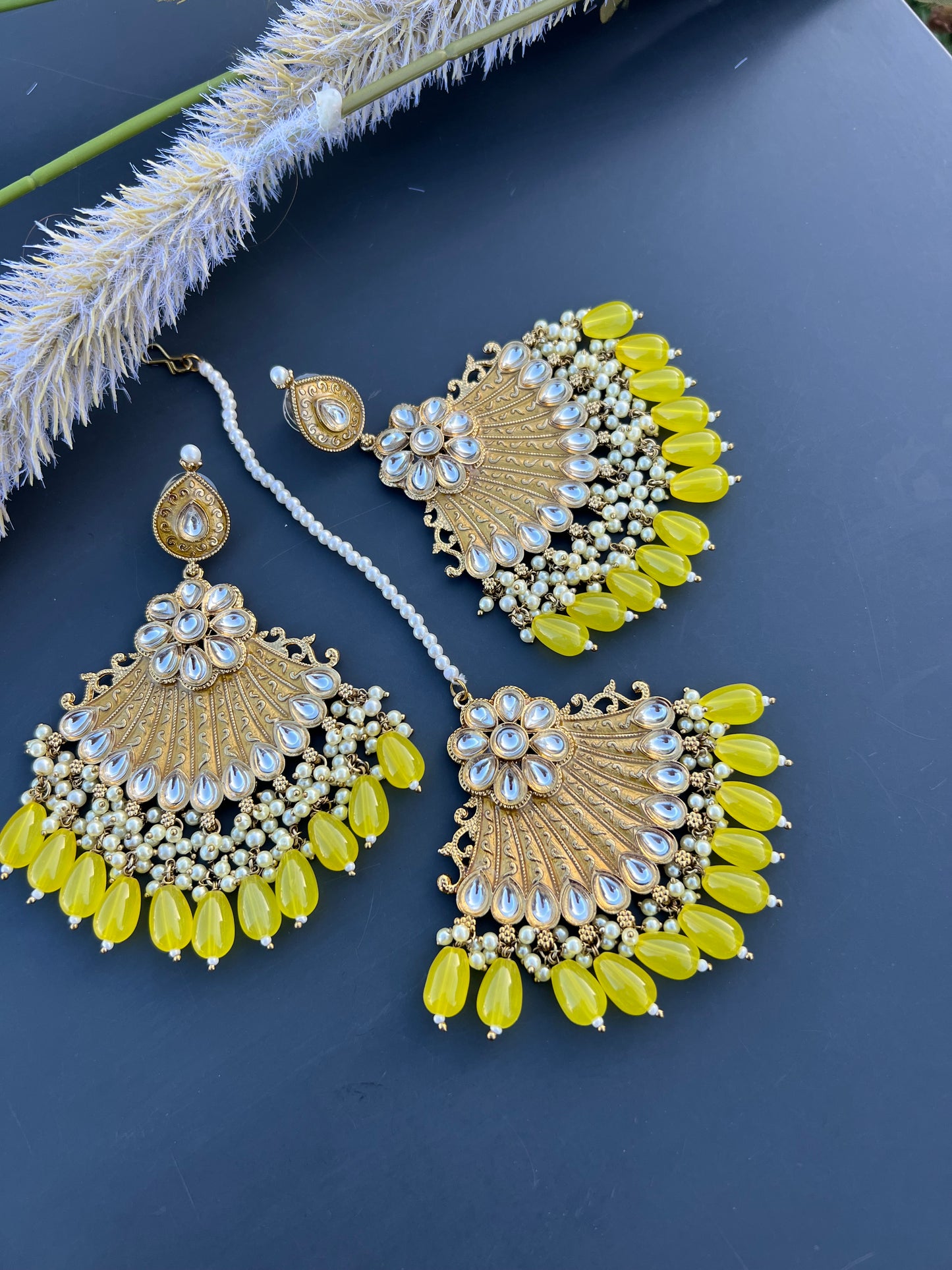 Beena earrings & tikka