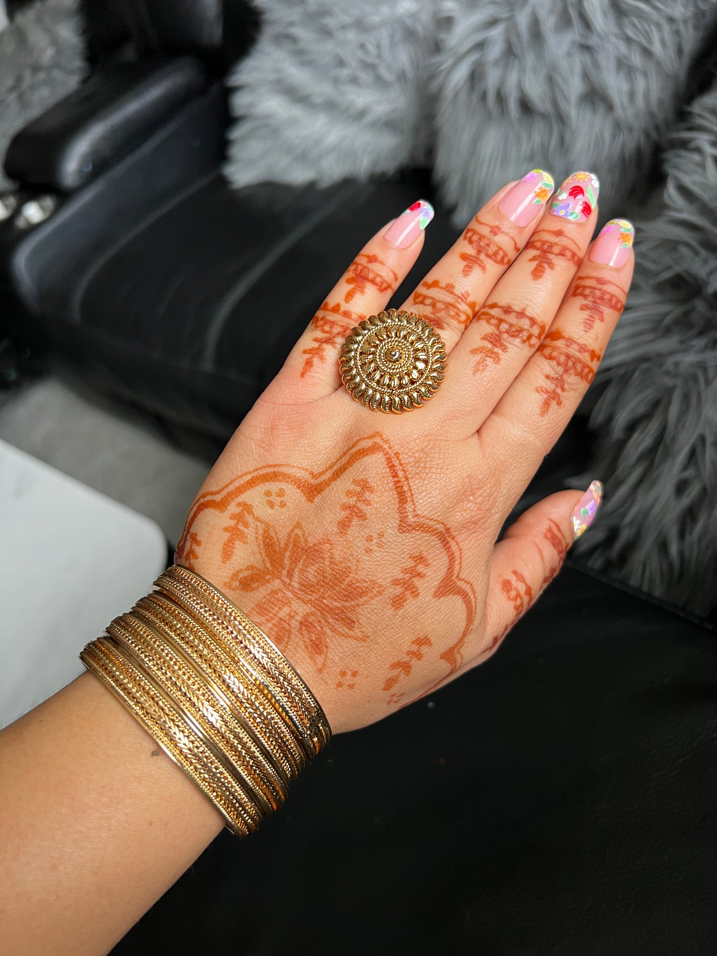 Sarab gold plated bangles set
