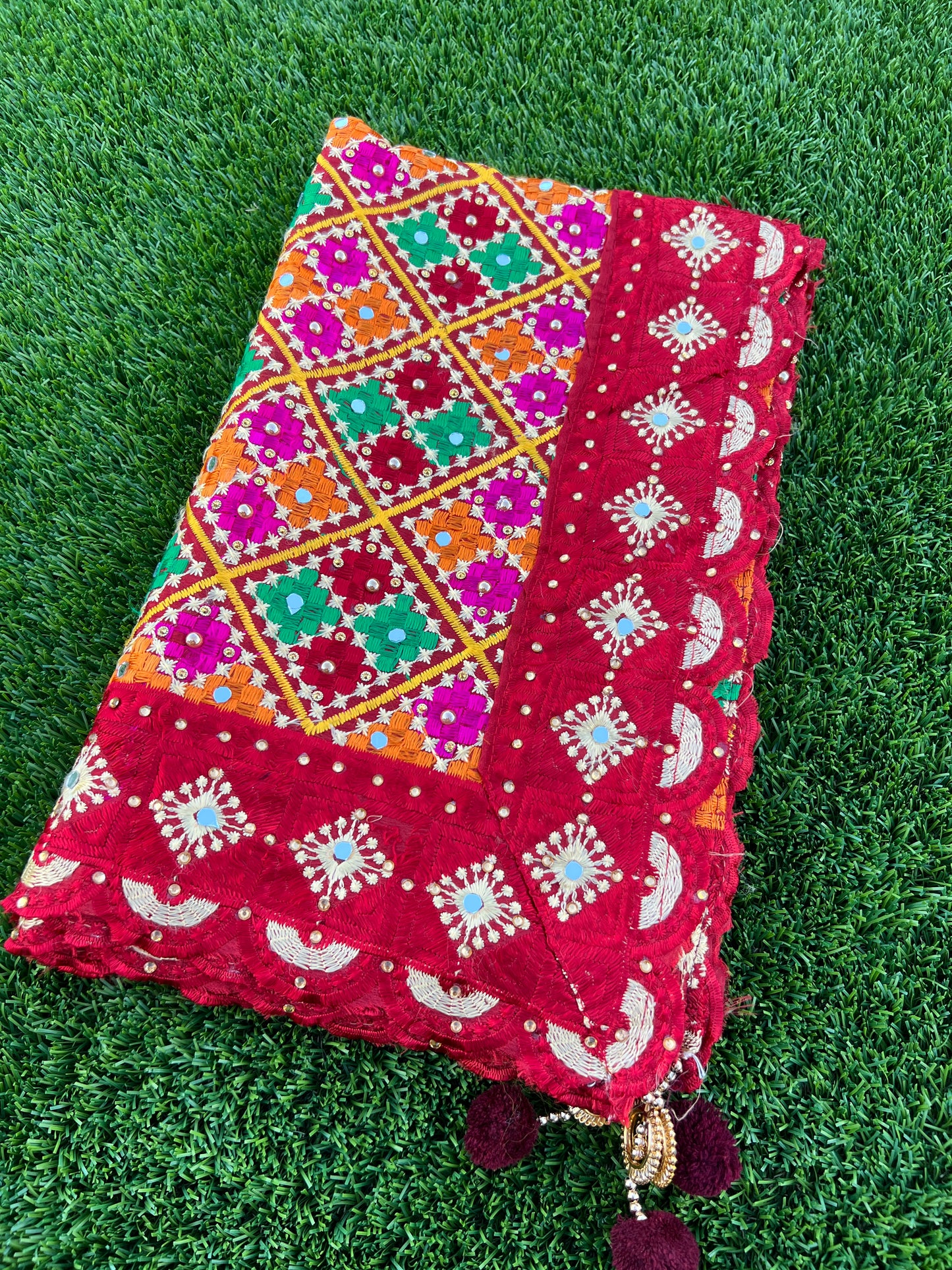 Nabhya embroidered dupatta