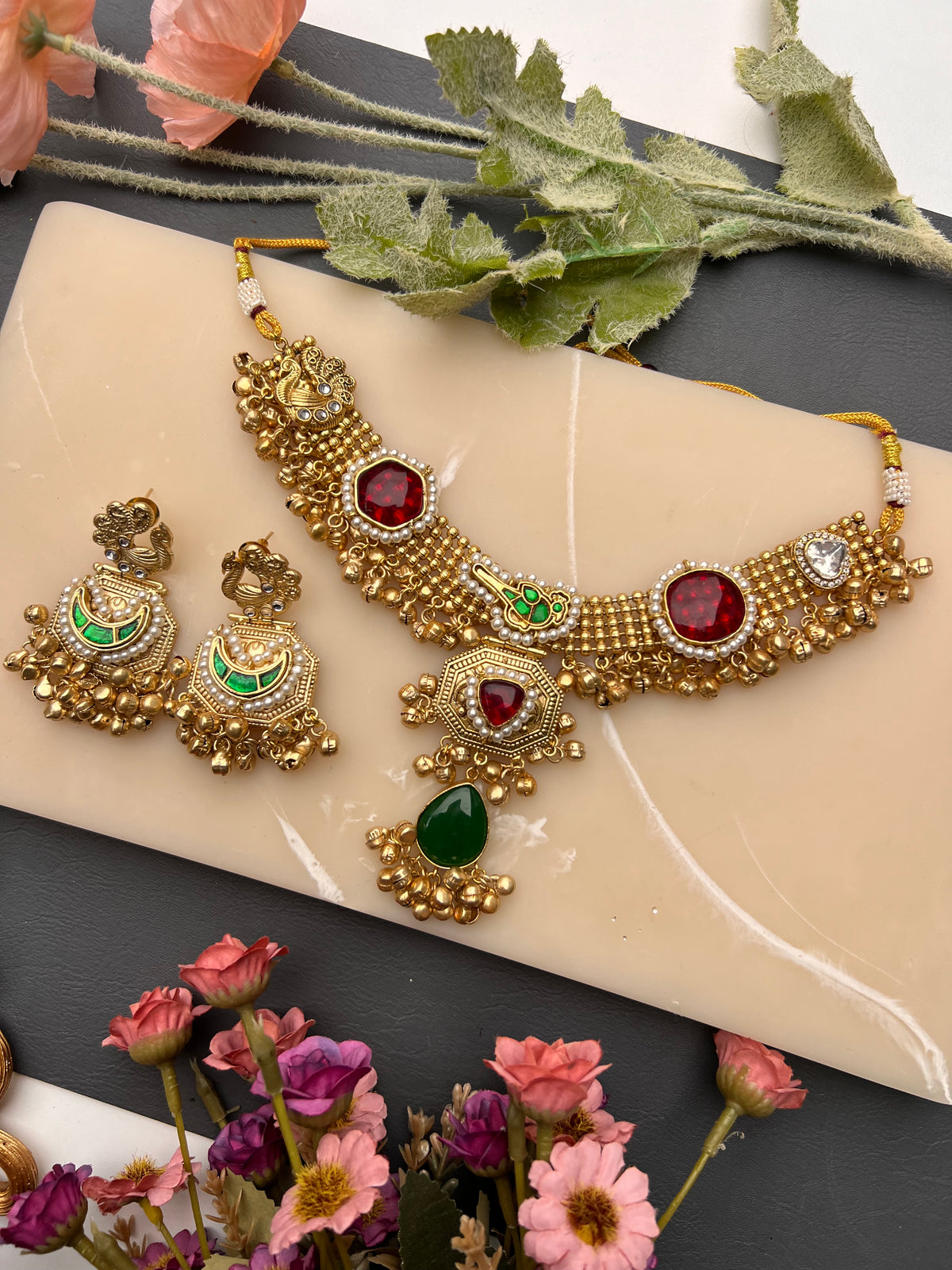 Mahika Kashmiri necklace set