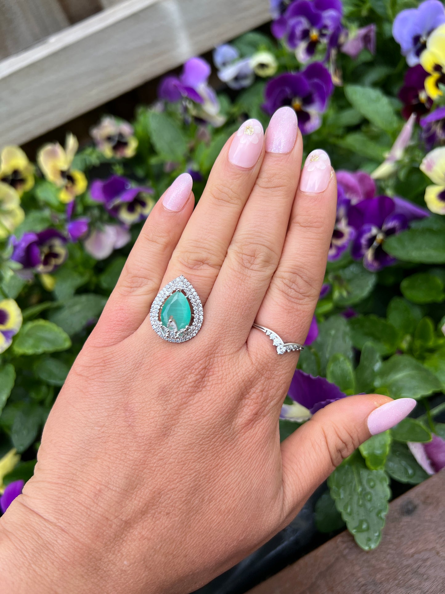 Small American diamond Ring