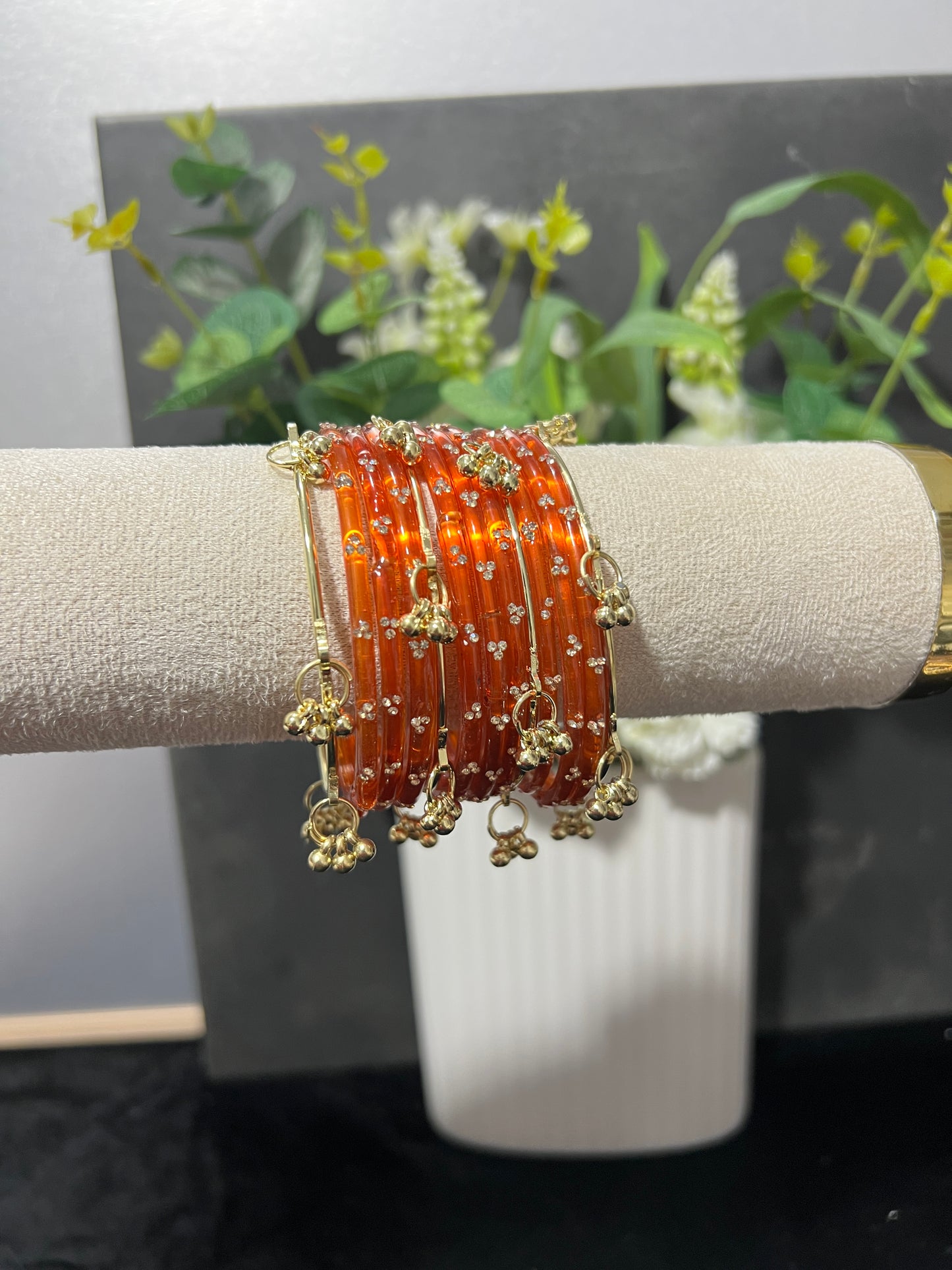 Rust Kashmiri bangles