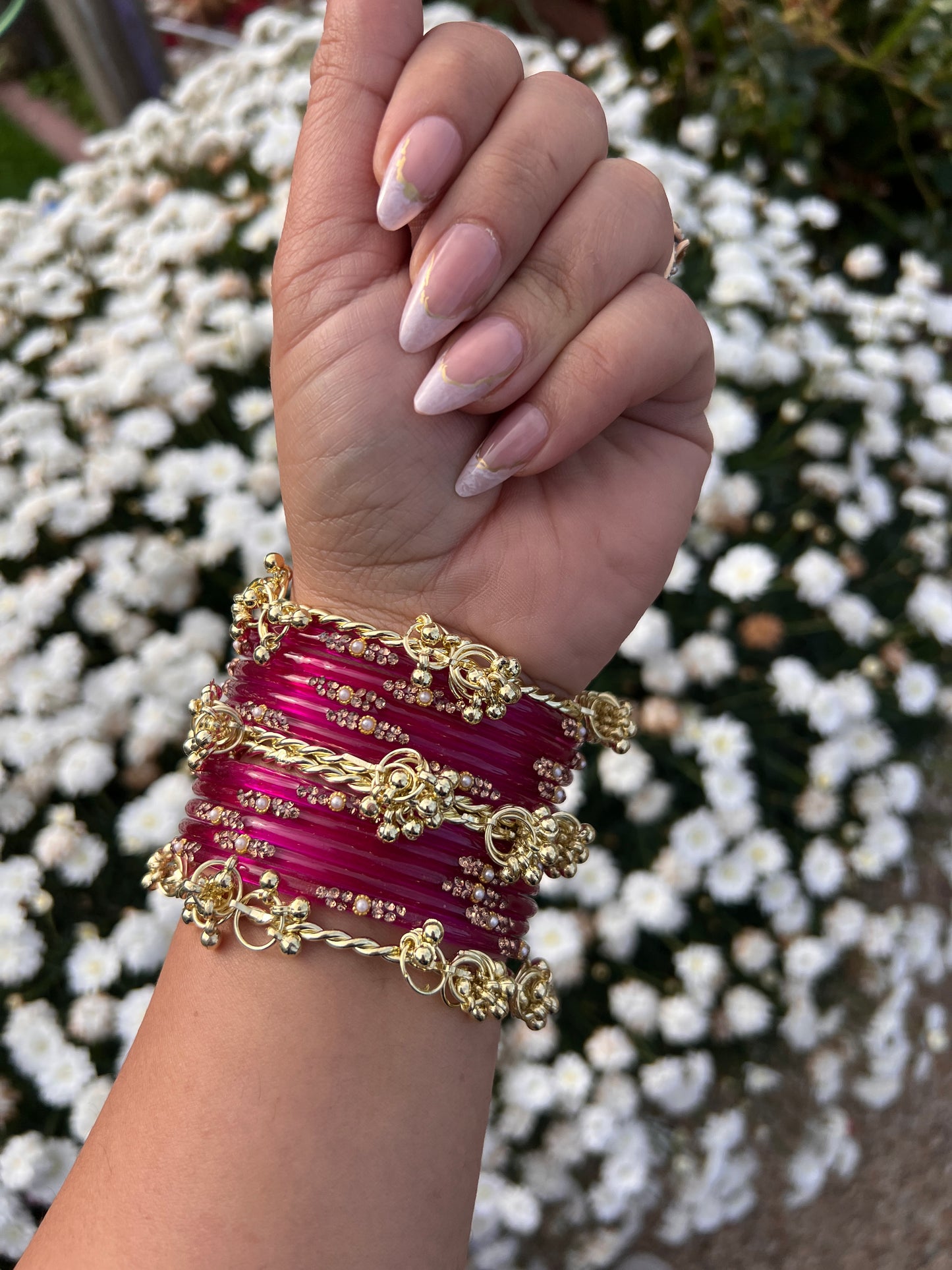 Royal Magenta Kashmiri bangles