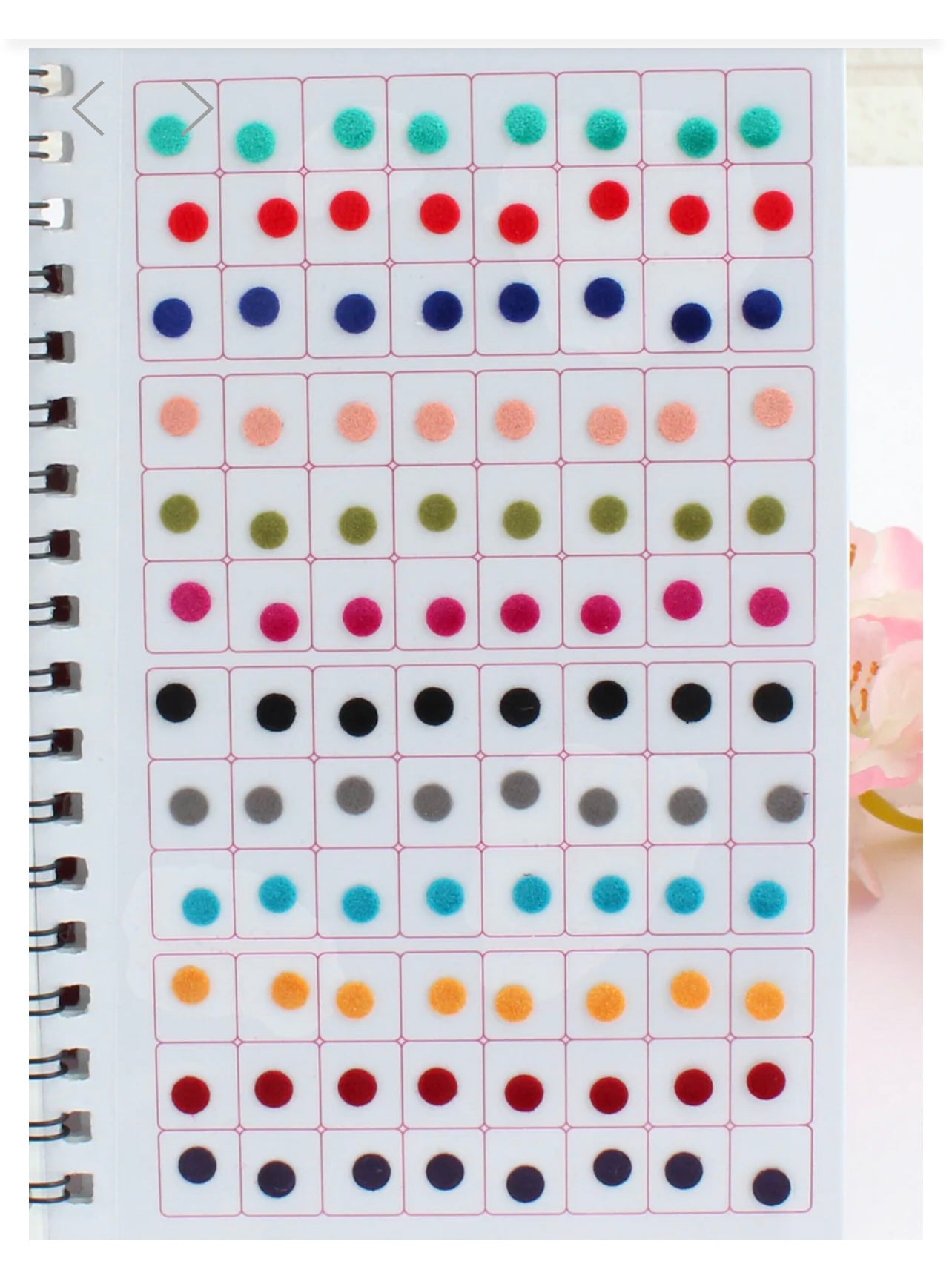 Multi Color Plain Sticker Bindi Book