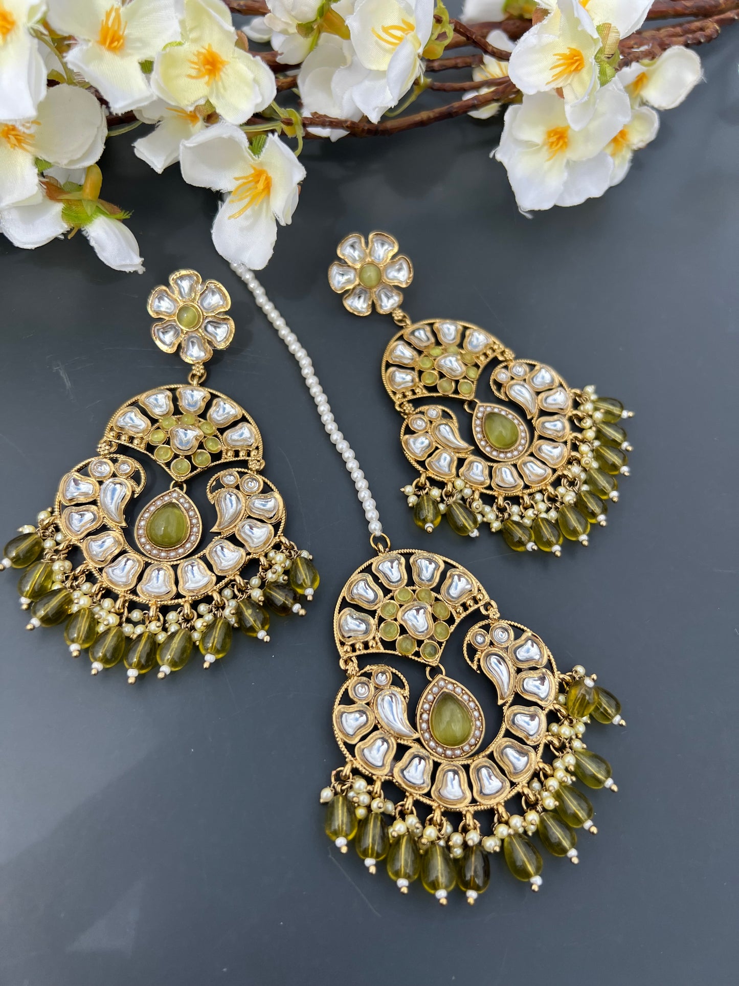 Nitika earrings tikka set