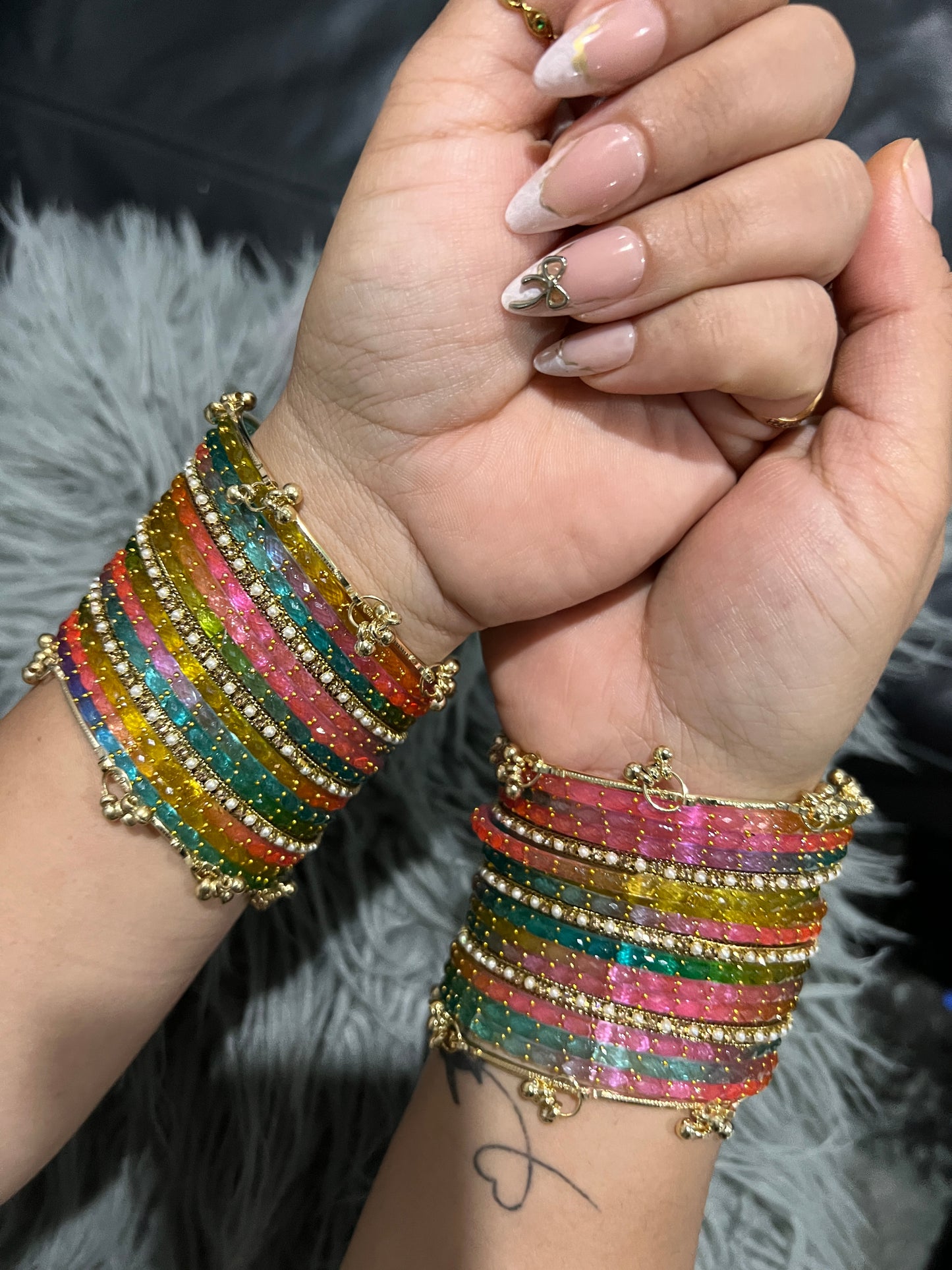 Navratan Kashmiri bangles ( both hands)