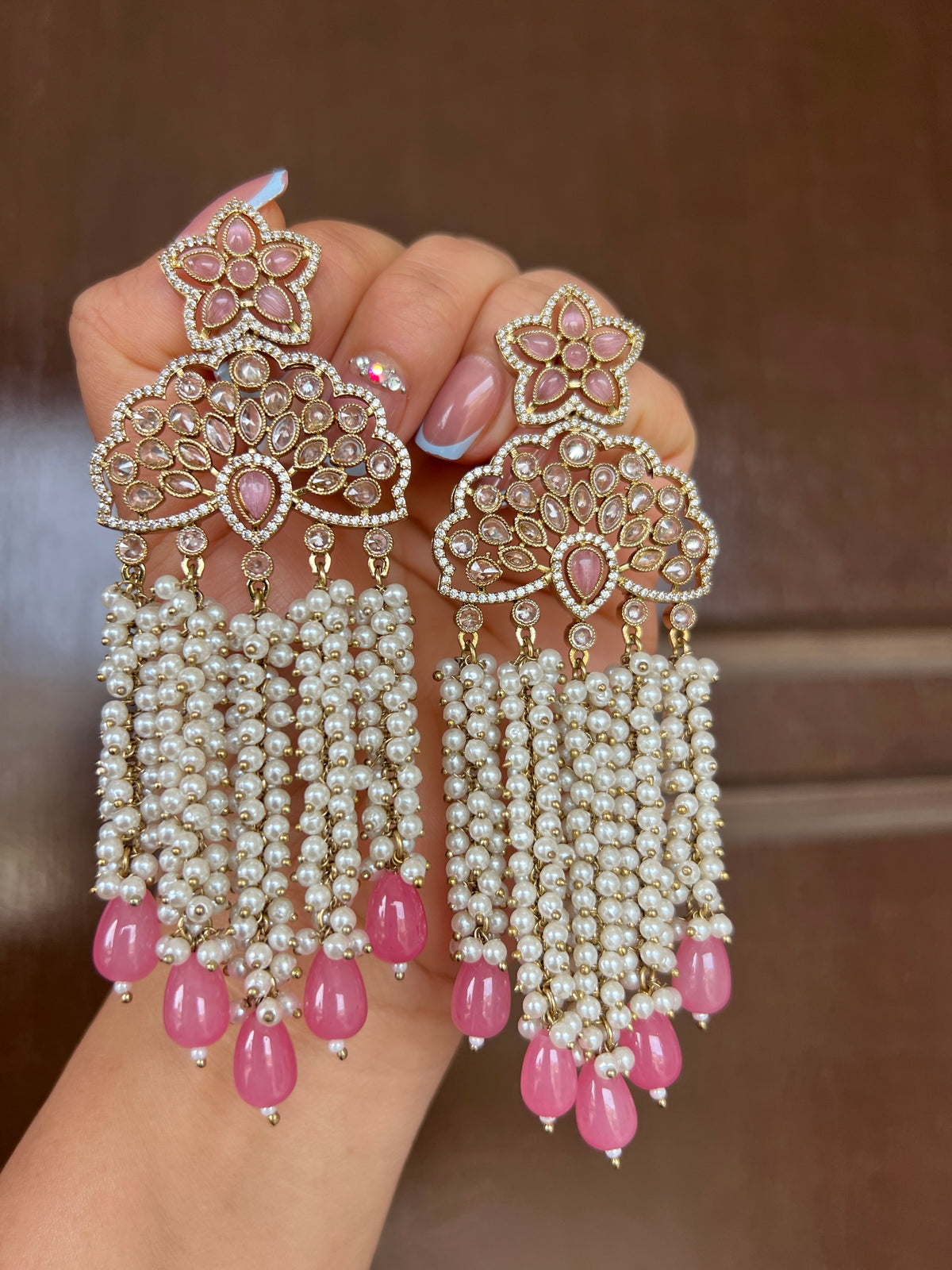 Dilbar statement earrings
