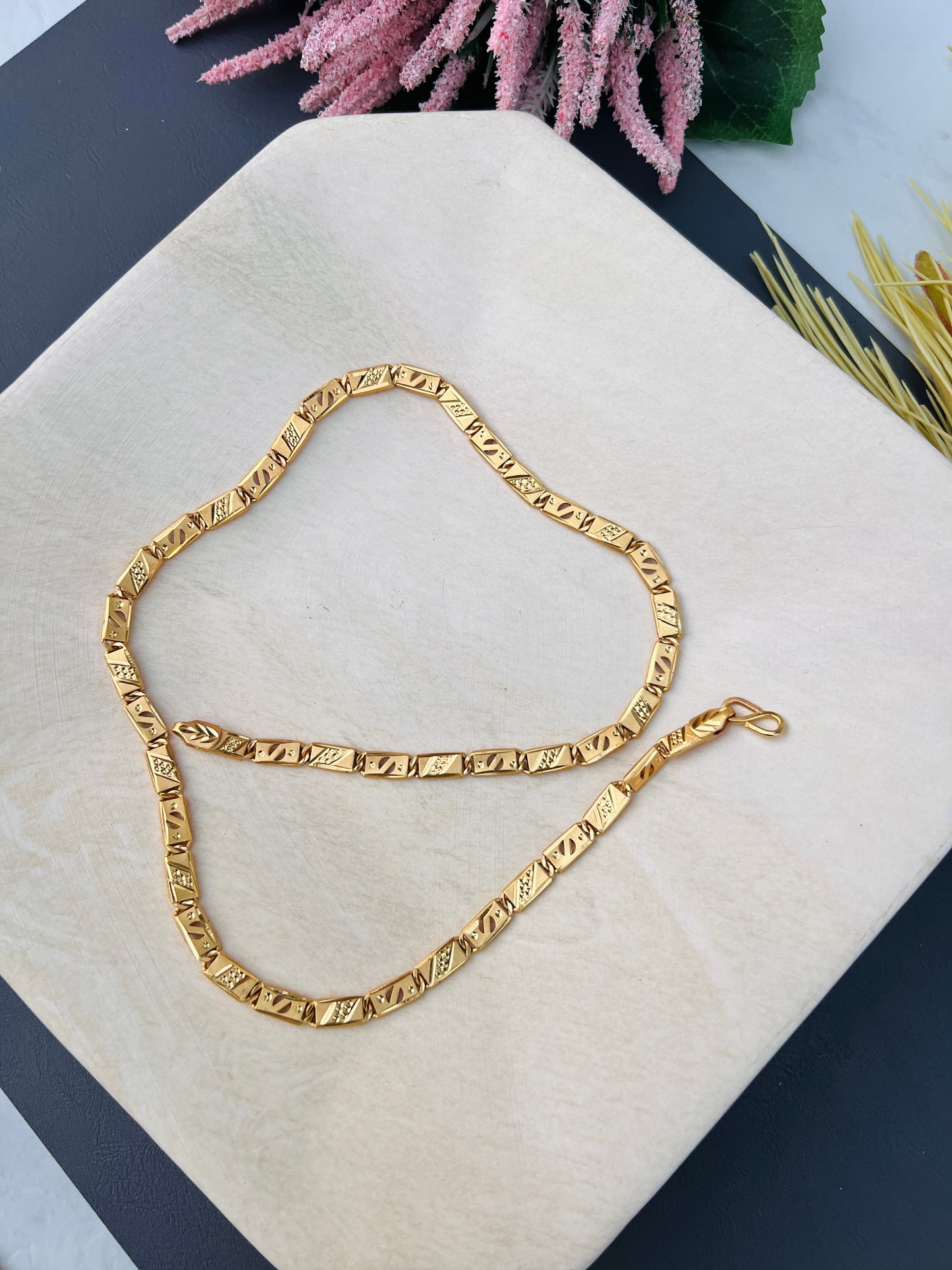 Mens gold plated daily wear chains