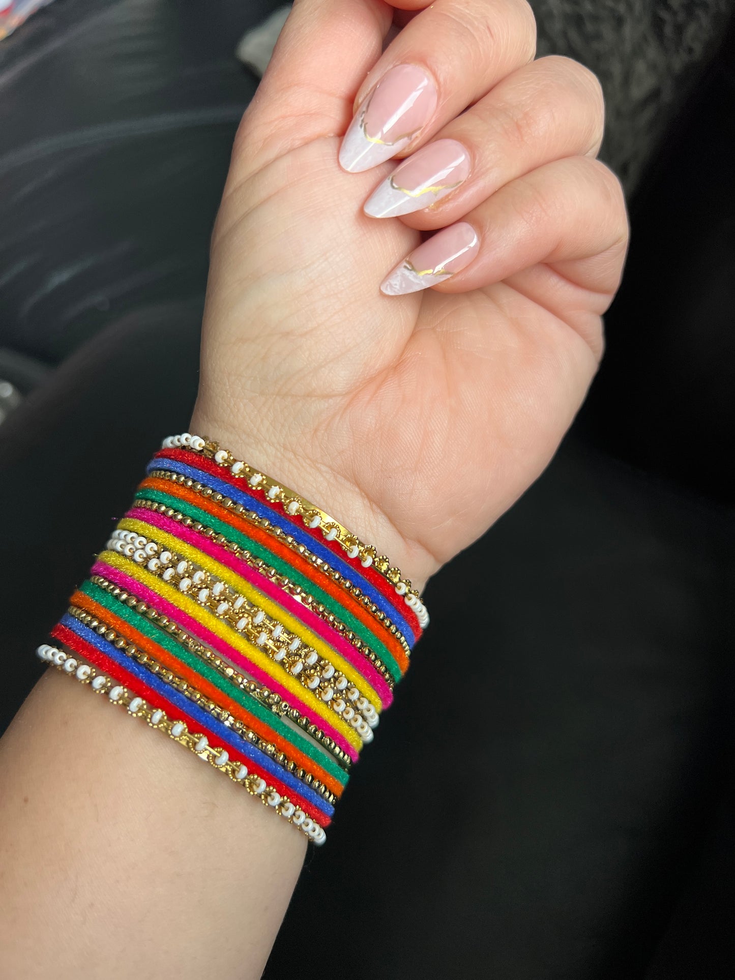 Multi metal bangles