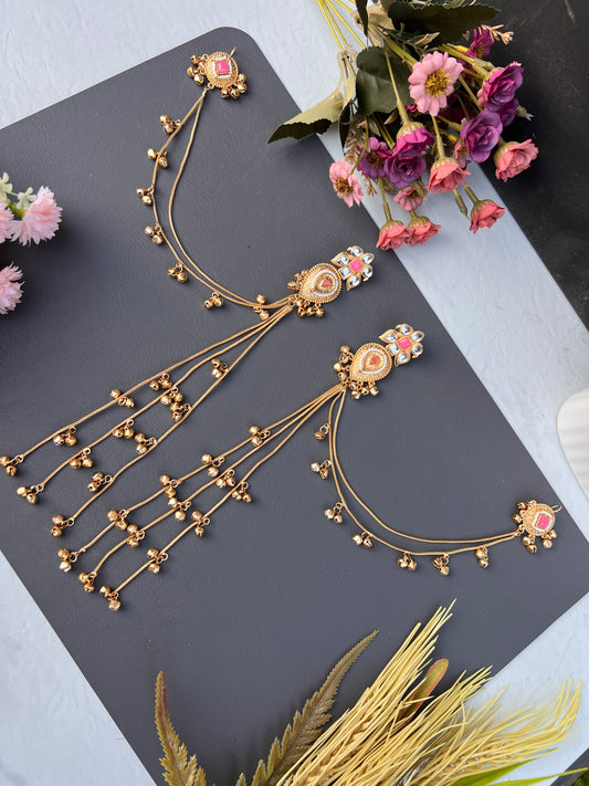 Prakshi long Kashmiri earrings