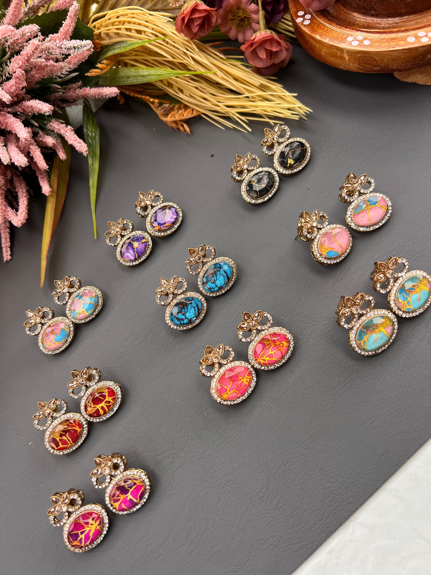 Stud earrings