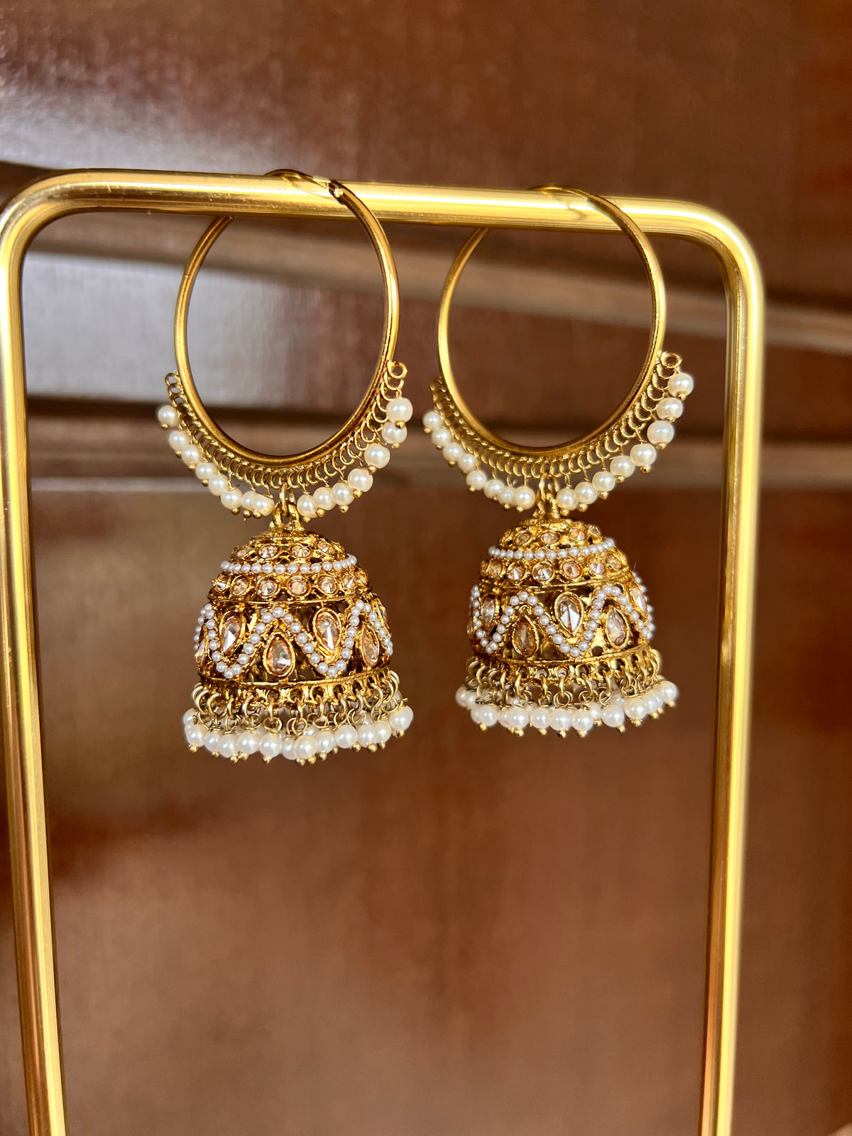 Aaria Jhumki Hoop Earrings