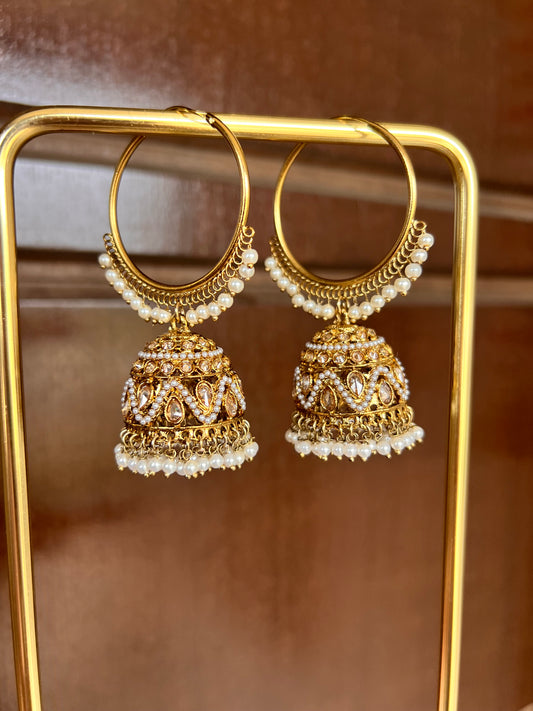 Aaria Jhumki Hoop Earrings