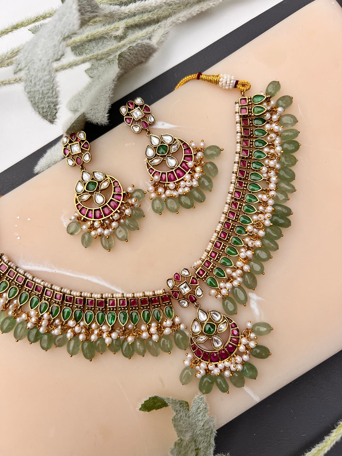 Juhi Victorian necklace set