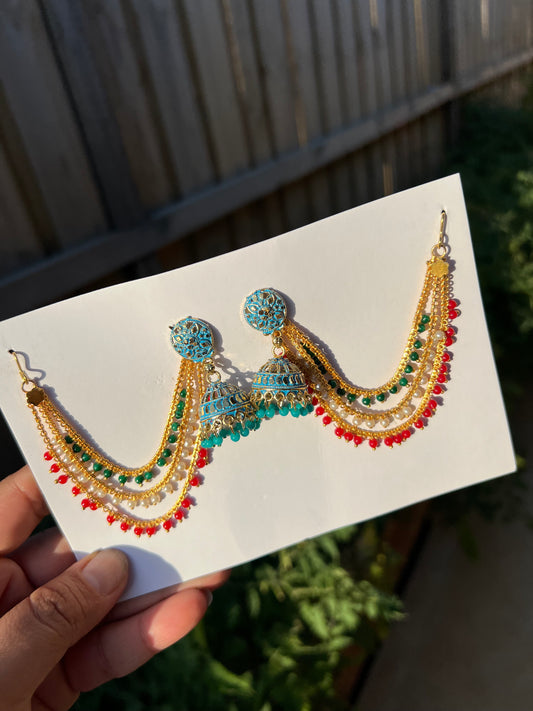 Bahubali jhumki earrings