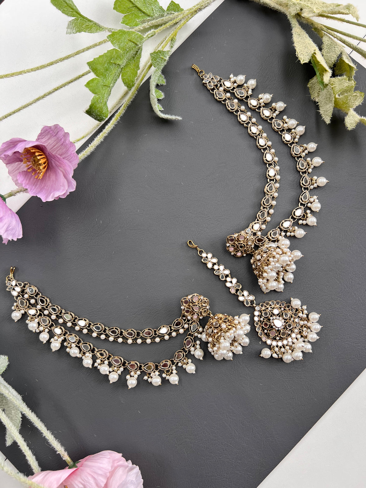 Shairy Earrings with Earchain & Tikka