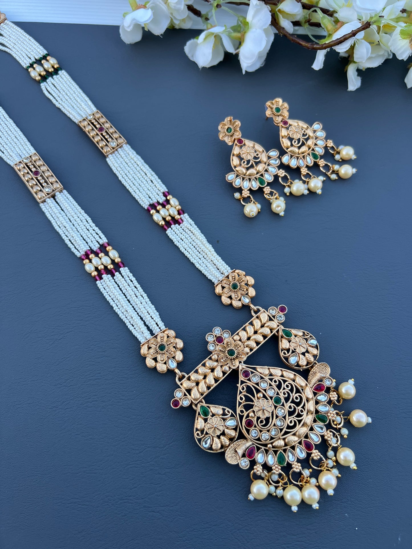 Raani long necklace set