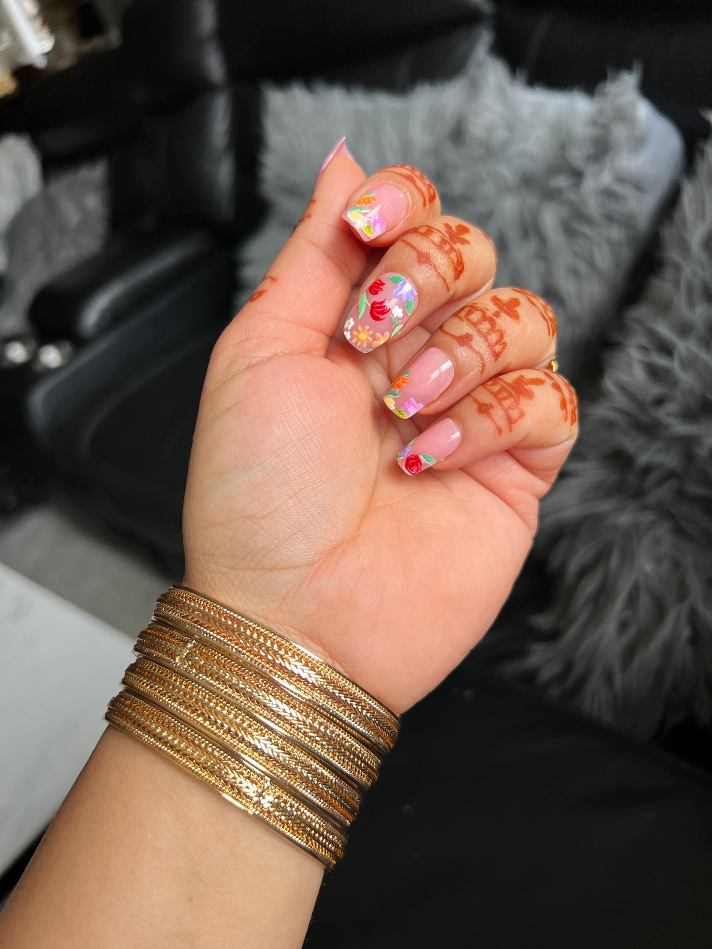 Sarab gold plated bangles set