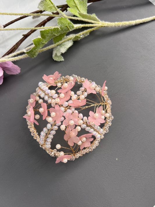 Royal Pearl & Crystal Juda Cover / Hair Ring