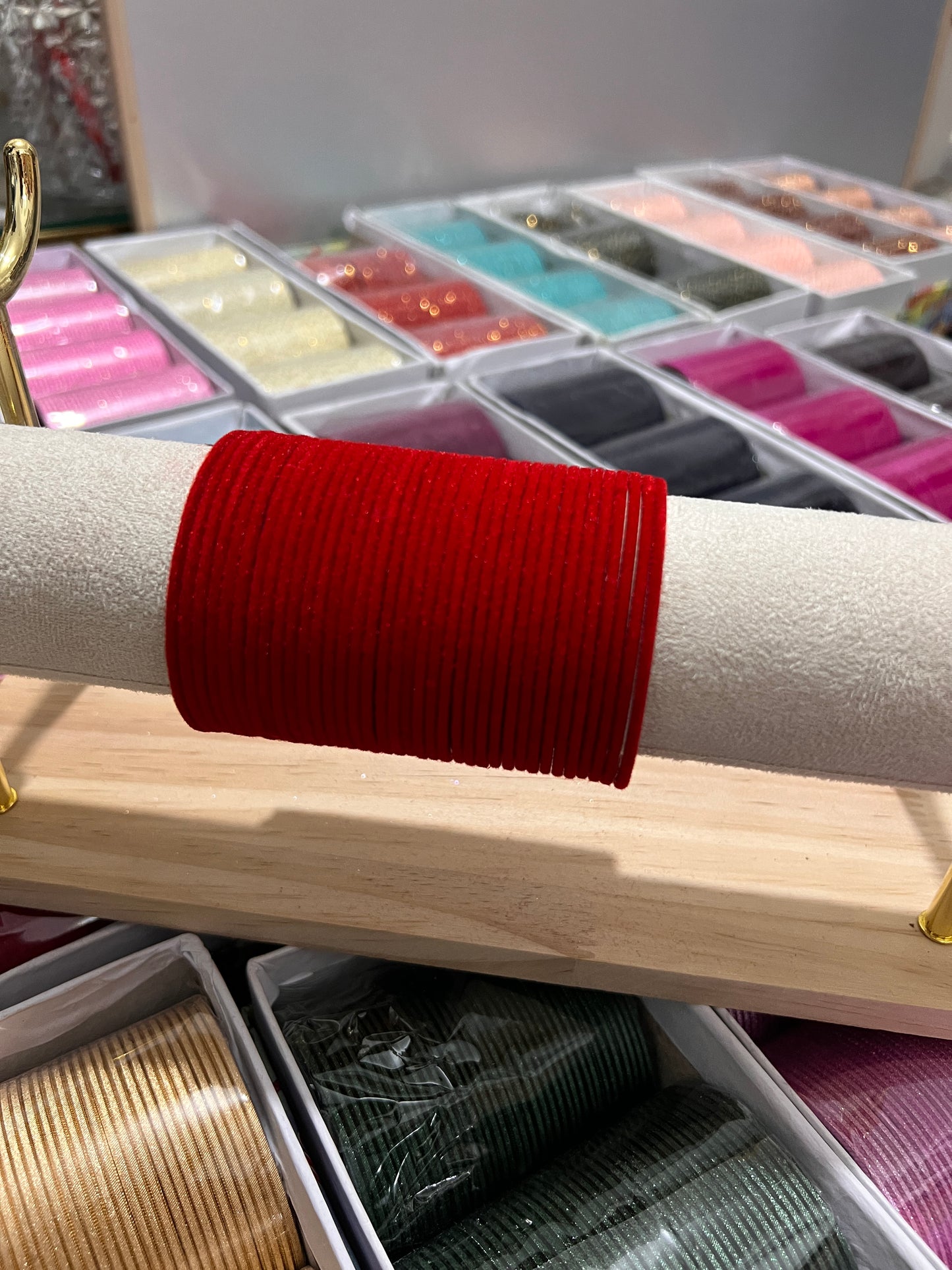 Red velvet bangles