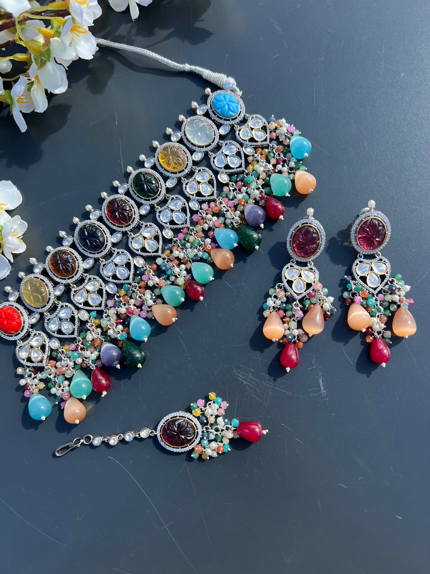 Heera Necklace set
