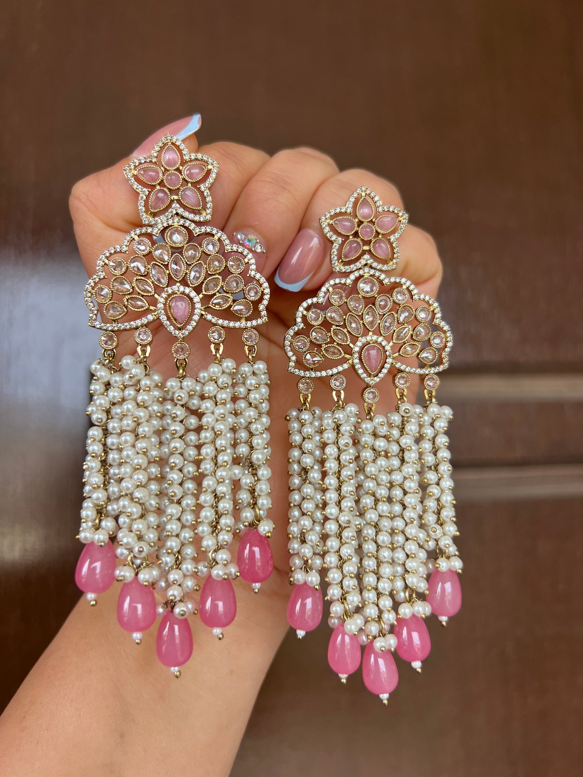 Dilbar statement earrings