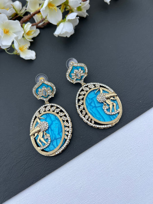 Sky blue Zercon earrings