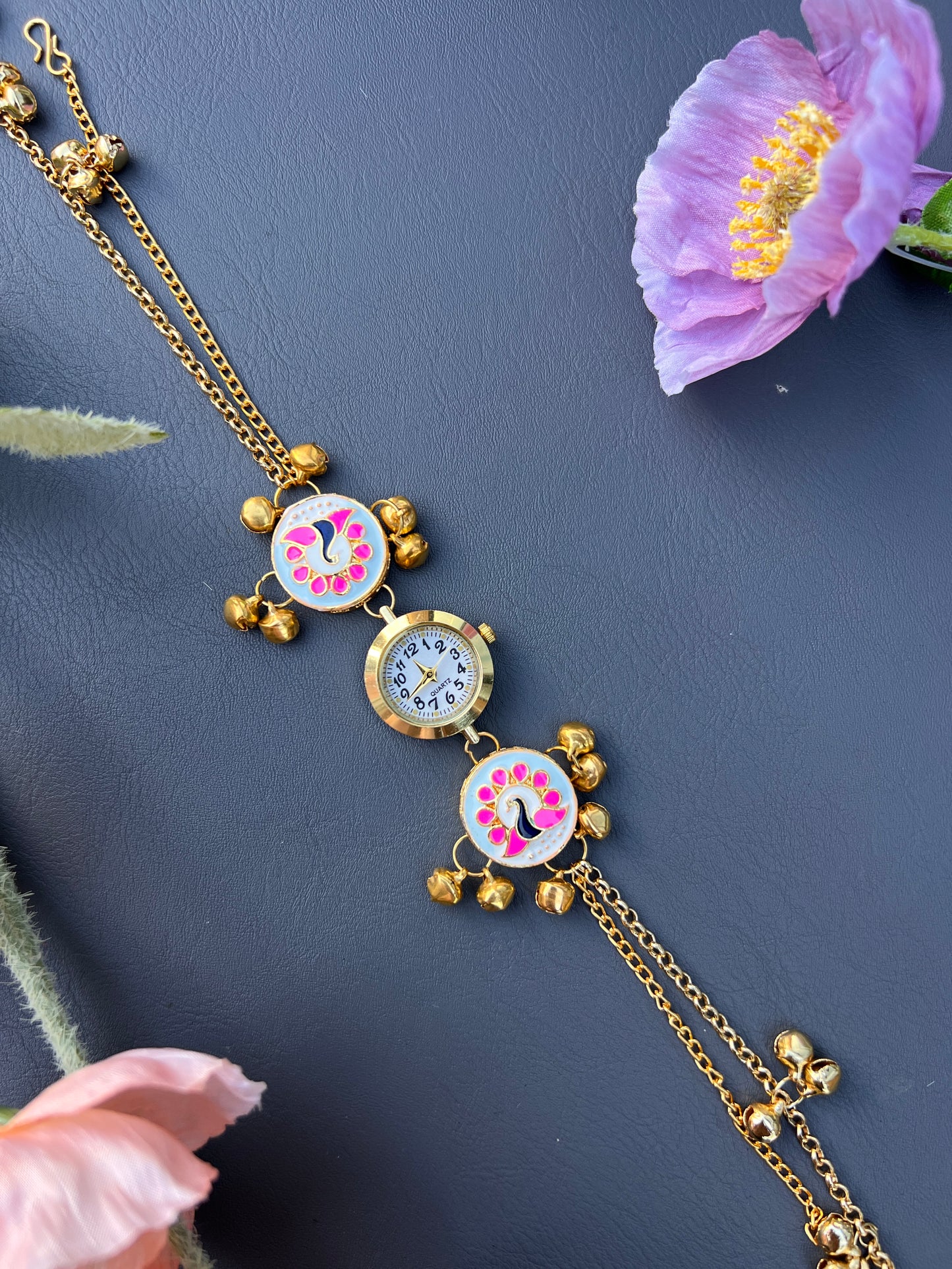Mayura Enamel Kashmiri watch